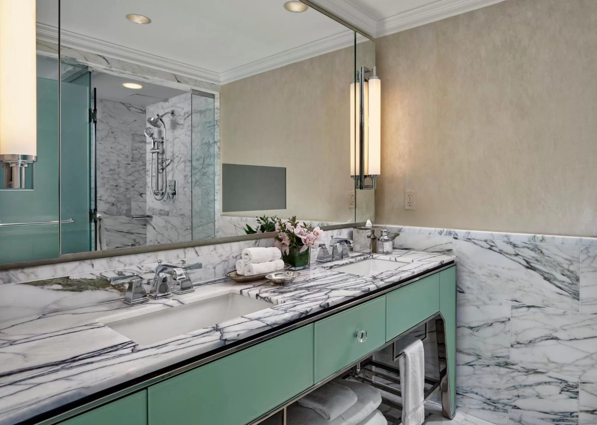 Bathroom in Loews Regency New York Hotel