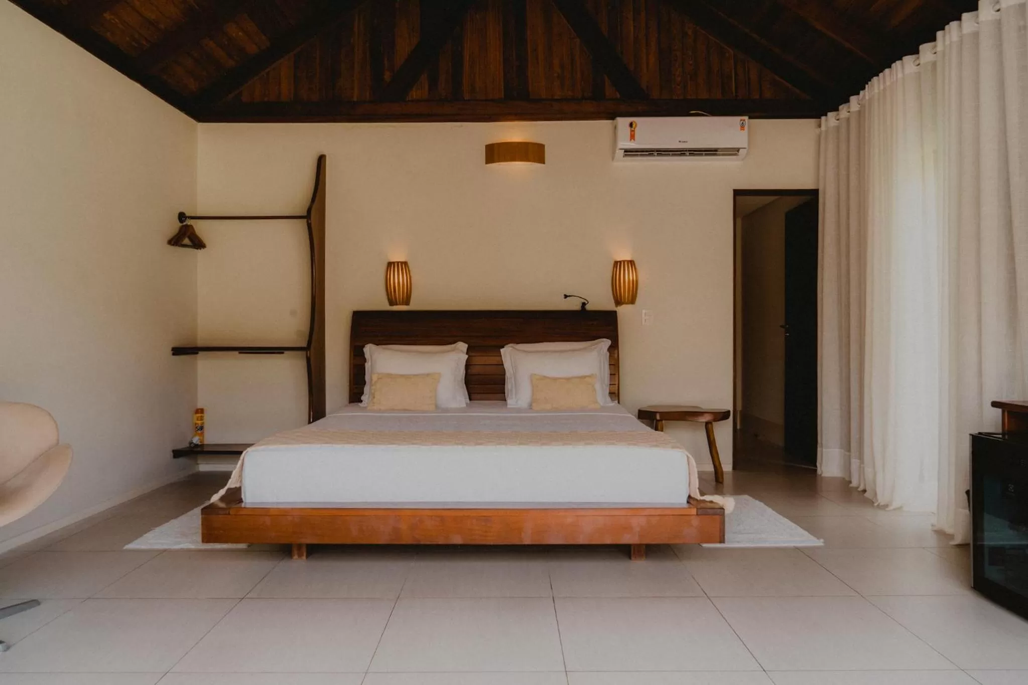 Bed in Pousada Rangai