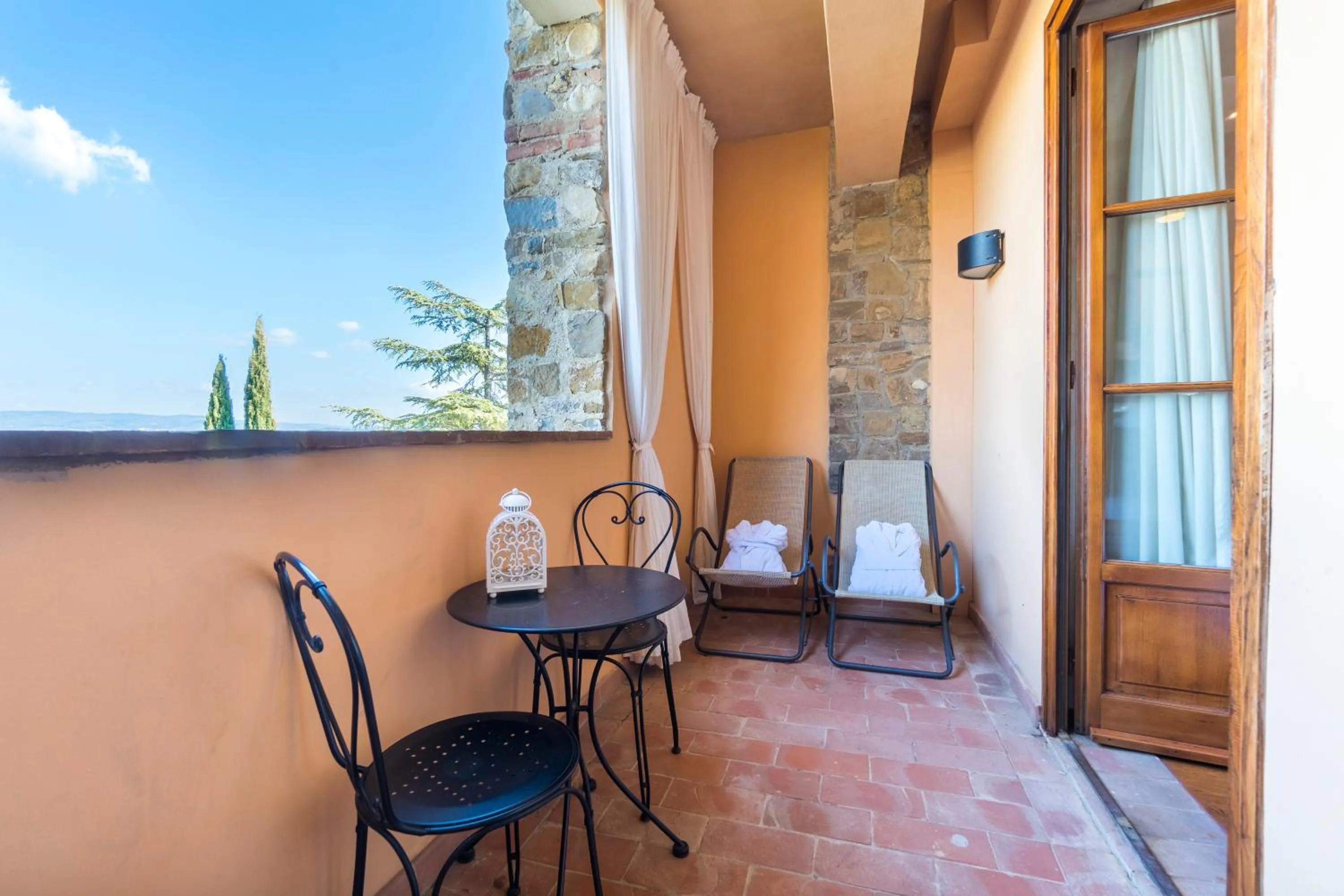 Balcony/Terrace in Hotel Borgo Di Cortefreda - Place of Charme