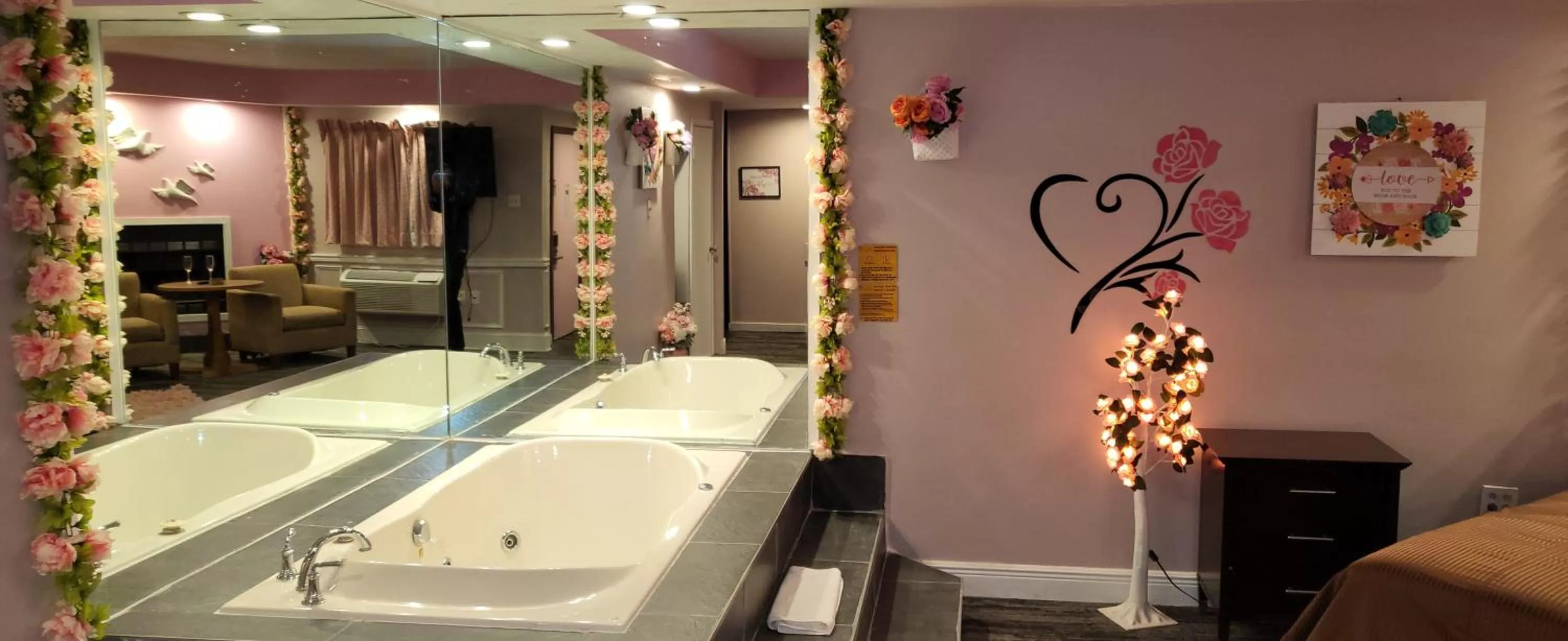 Hot Tub in Inn of the Dove - Romantic Luxury Suites with Jacuzzi & Seasonal Fireplace at Harrisburg-Hershey-Philadelphia, PA