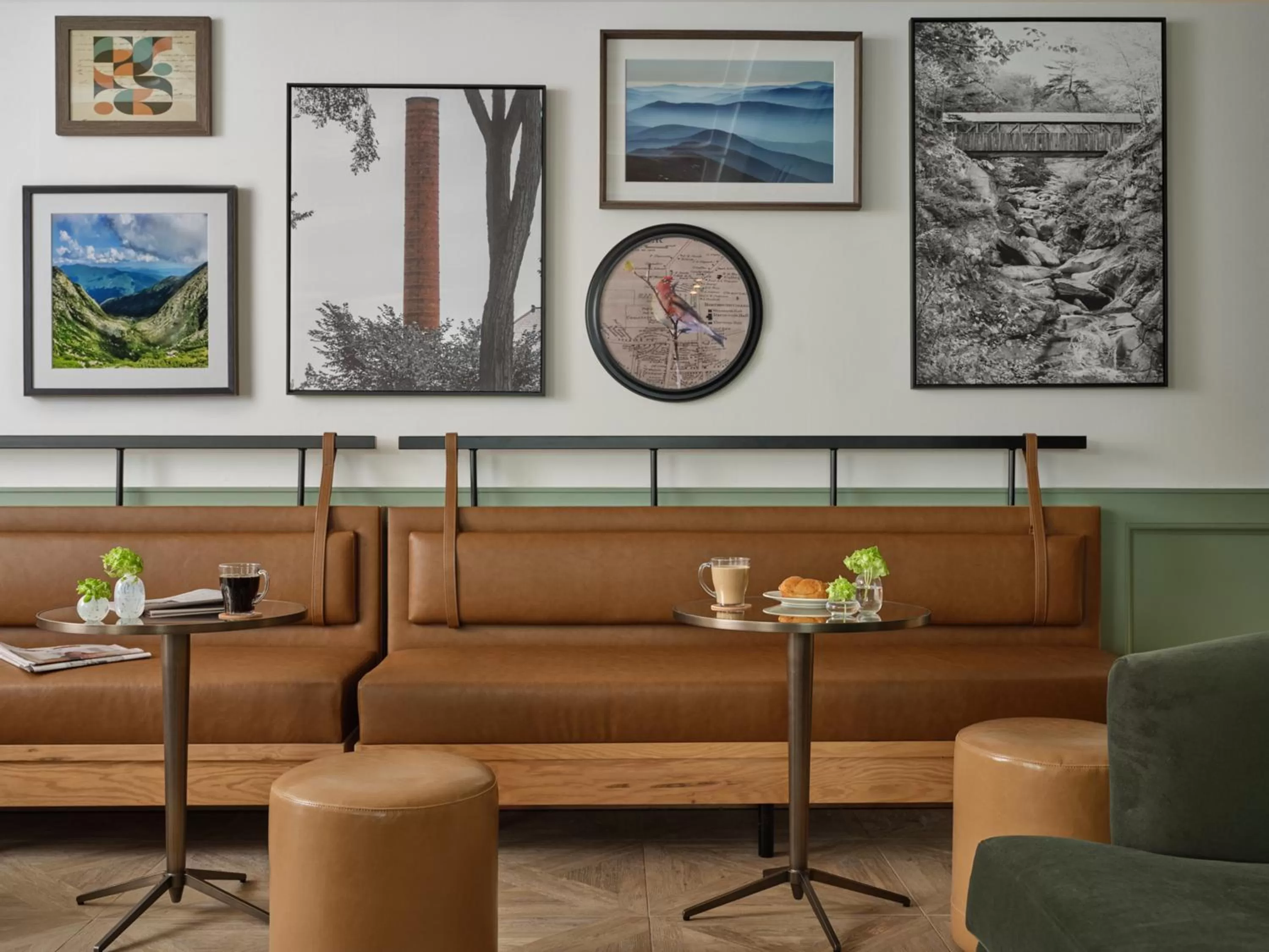 Seating area in Six South St. Hotel