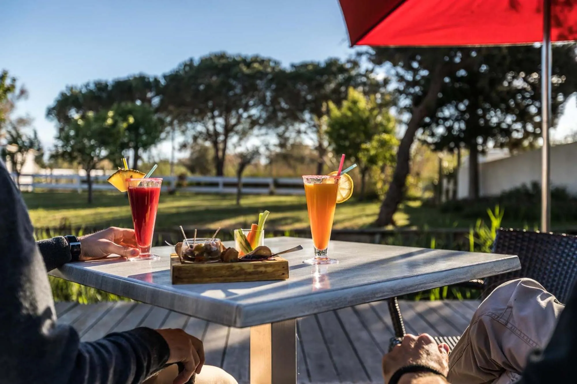 Patio in Auberge Cavaliere du Pont des Bannes