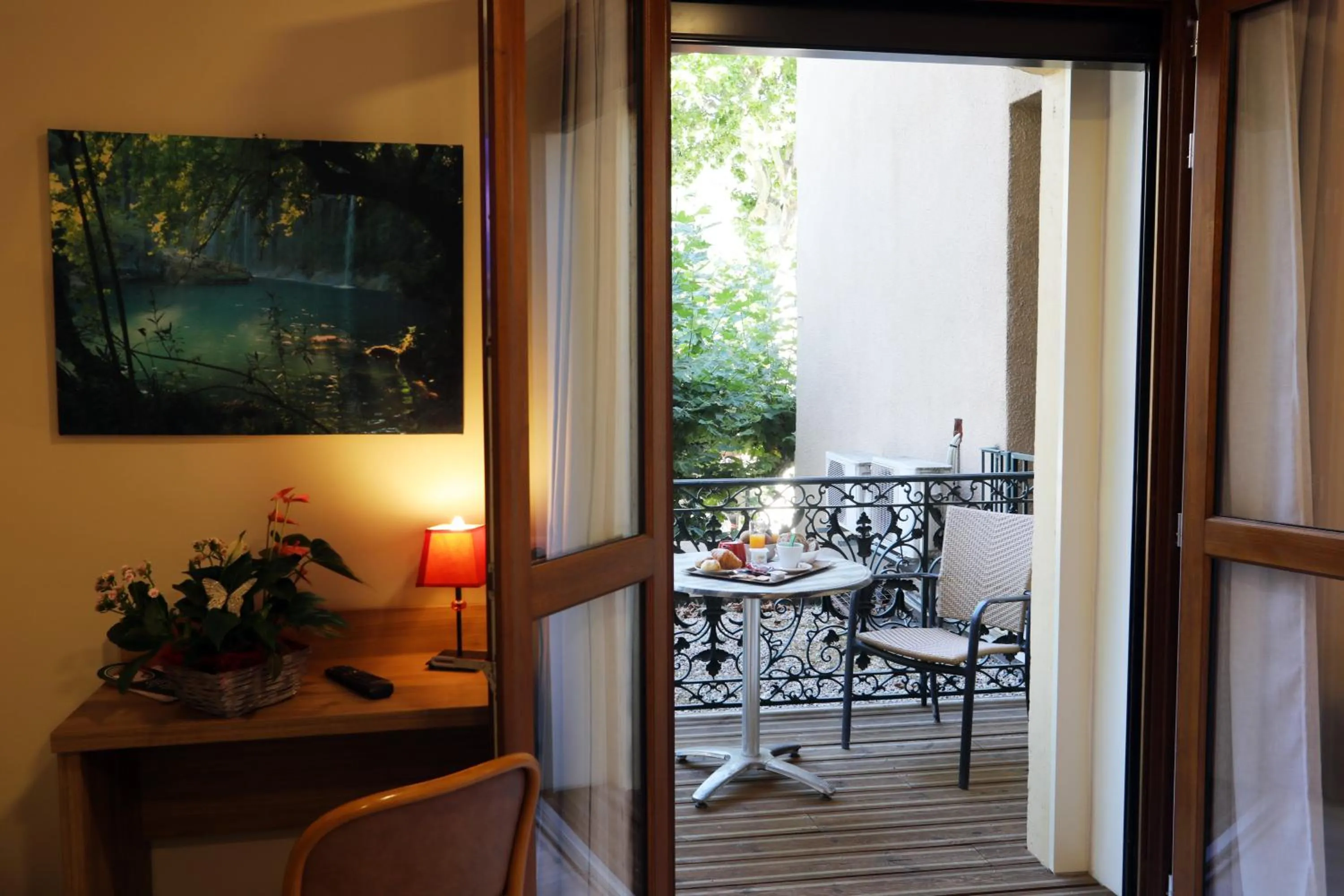 Balcony/Terrace in Hôtel Belleville