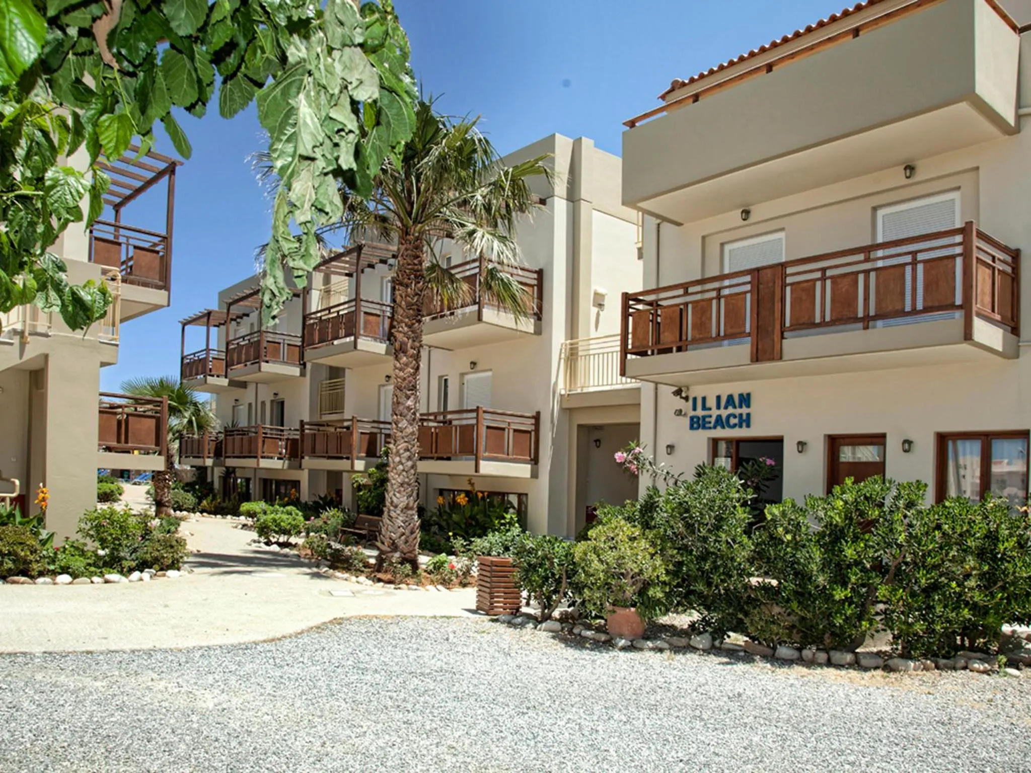 Facade/entrance in Ilian Beach & Apartments