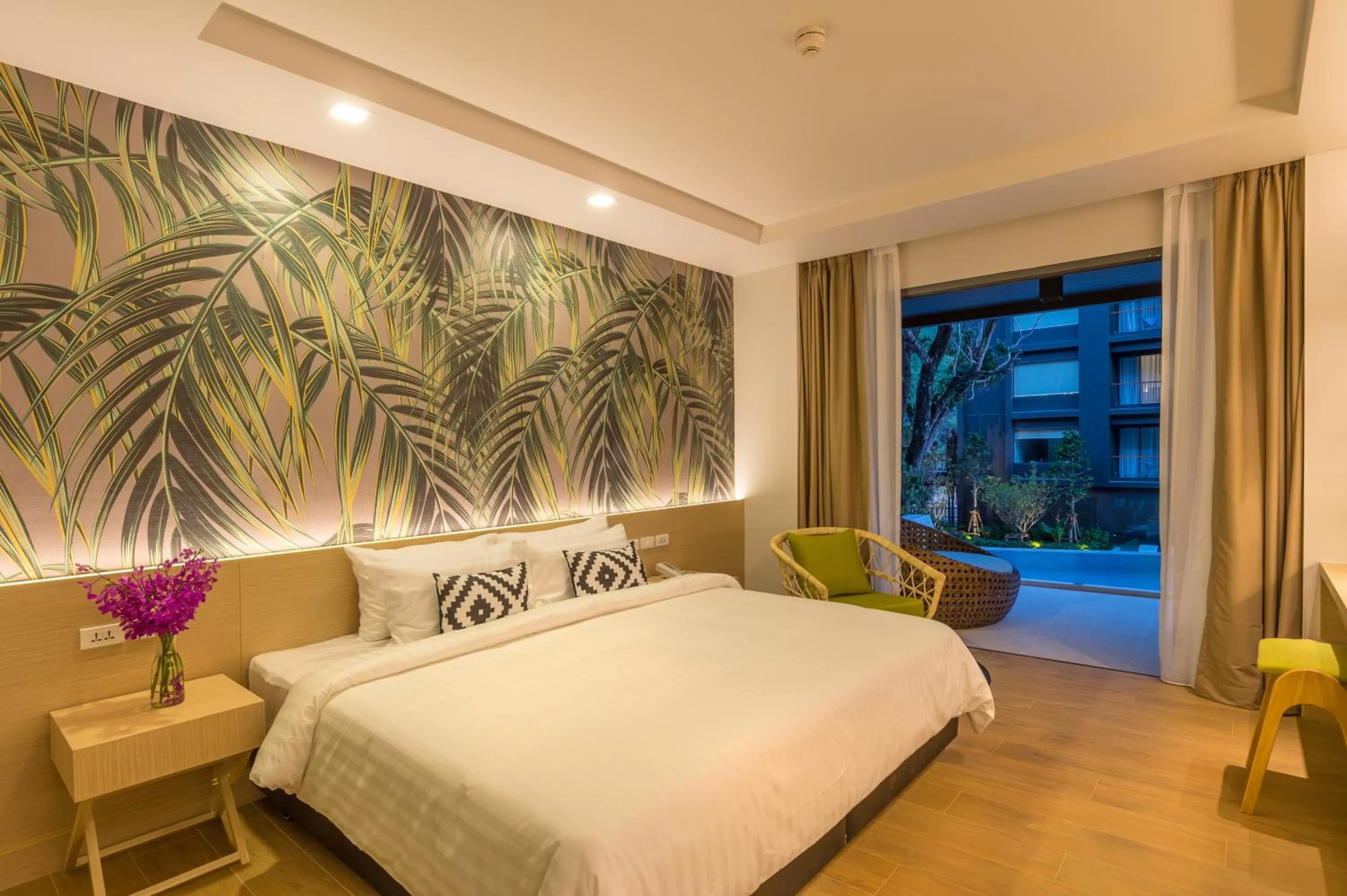 Bed in Panan Krabi Resort