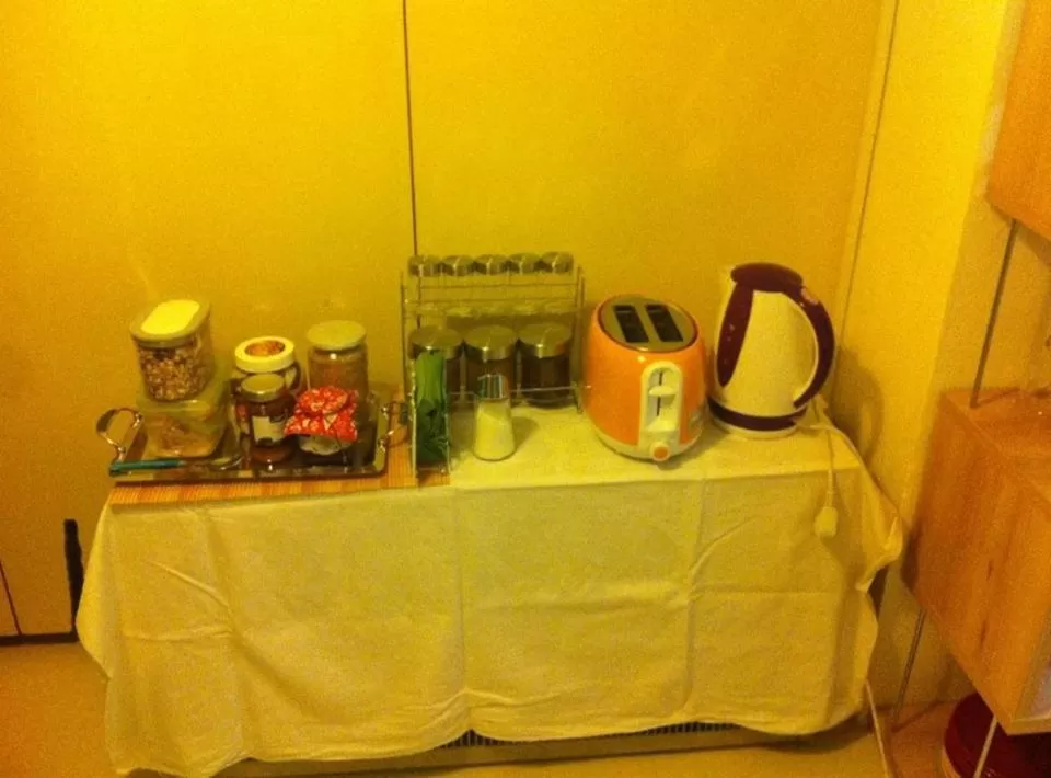 Communal kitchen in LjubljanaArt Apartment