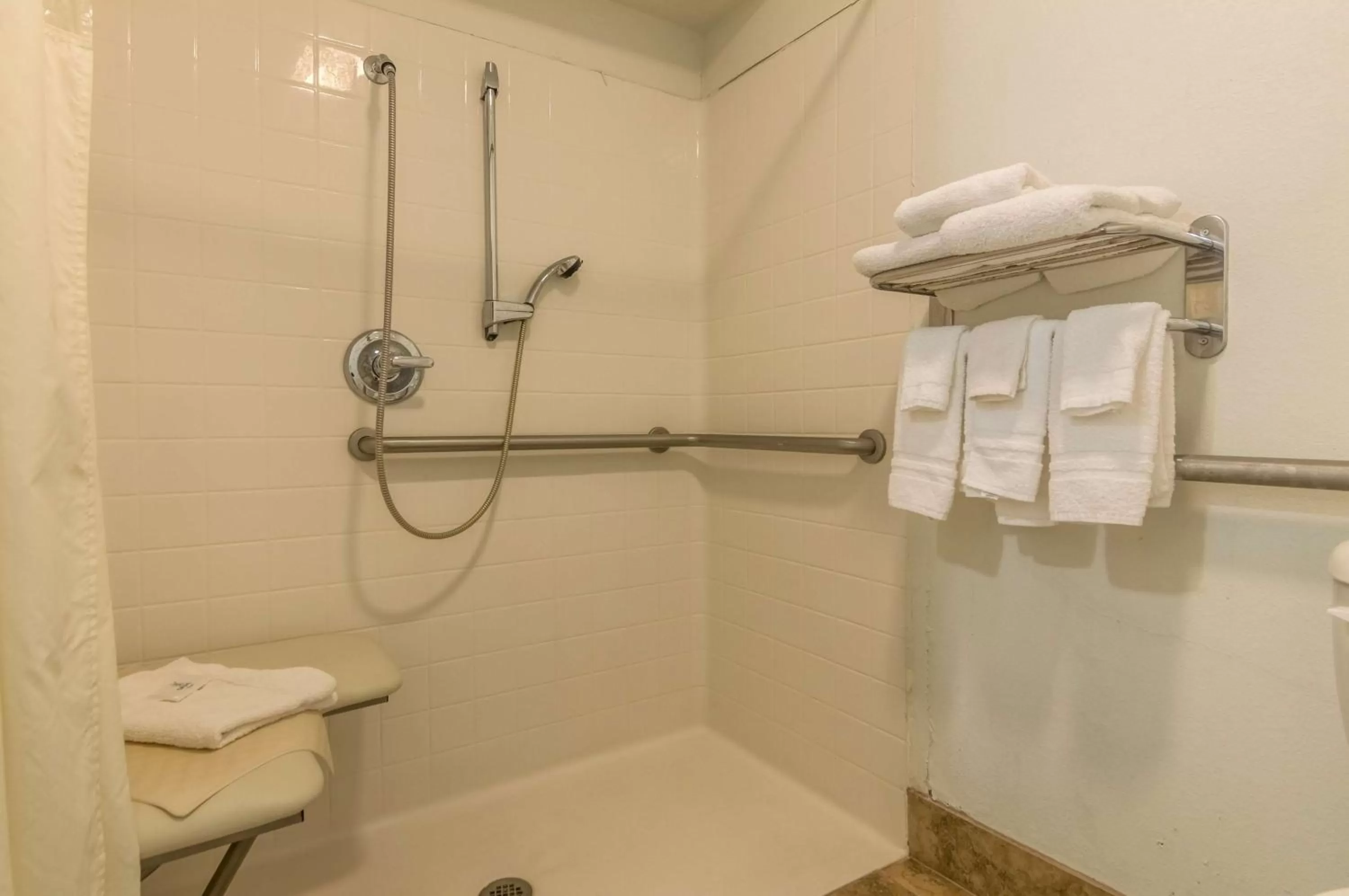 Shower in Studio 6-Lubbock, TX - Medical Center