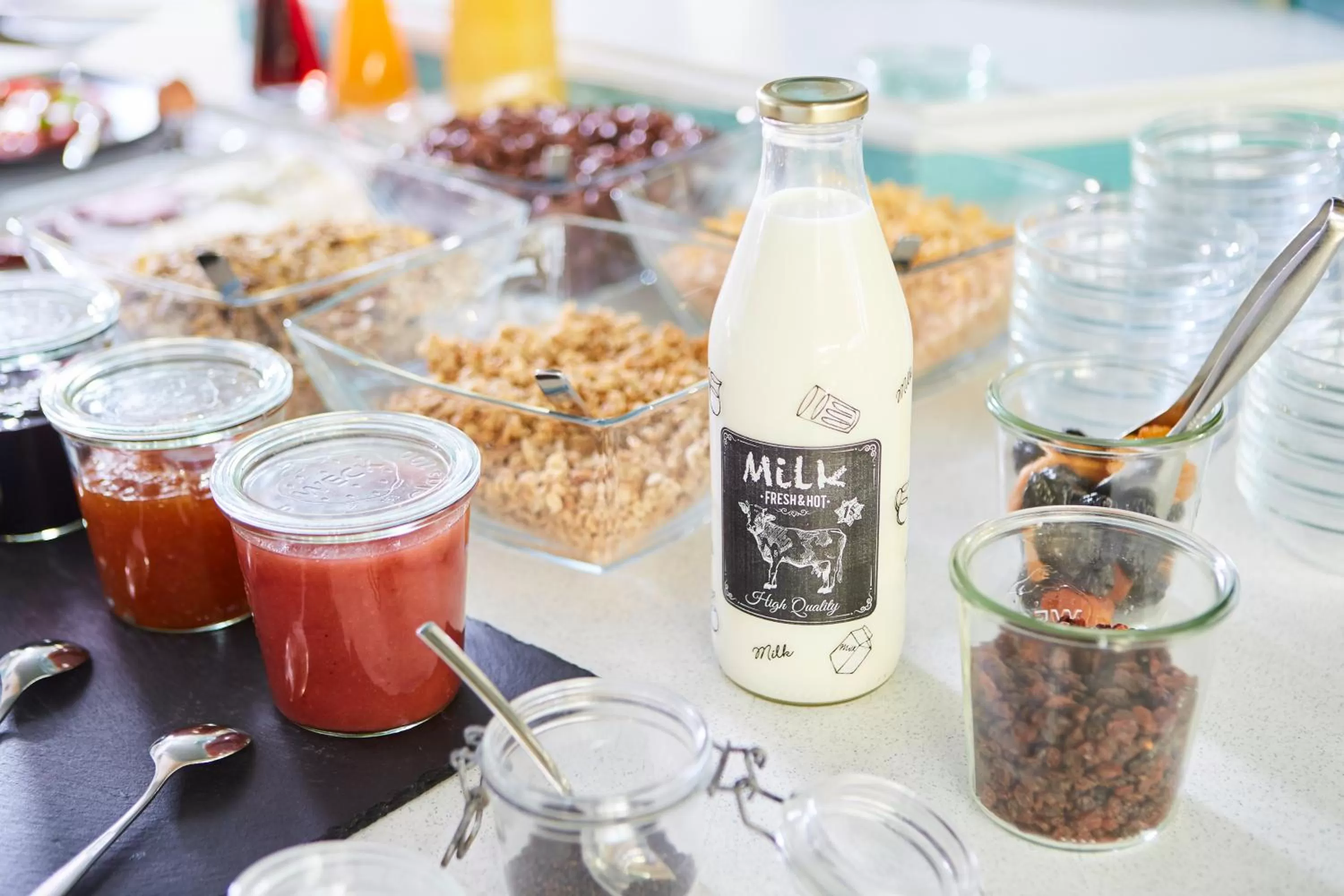 Buffet breakfast in Rock&Chill Hotel Falter