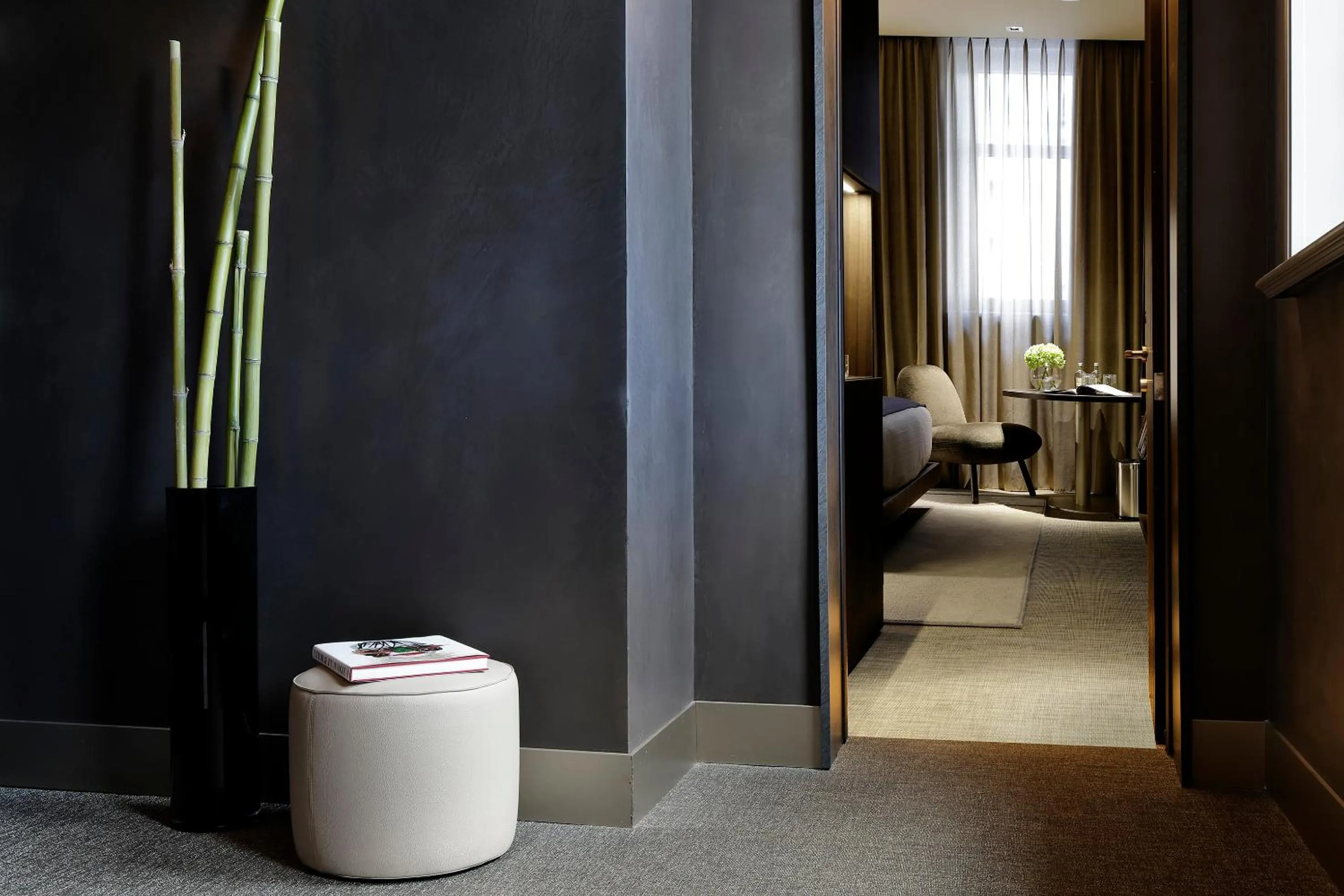 Decorative detail, Bed in ME Milan Il Duca