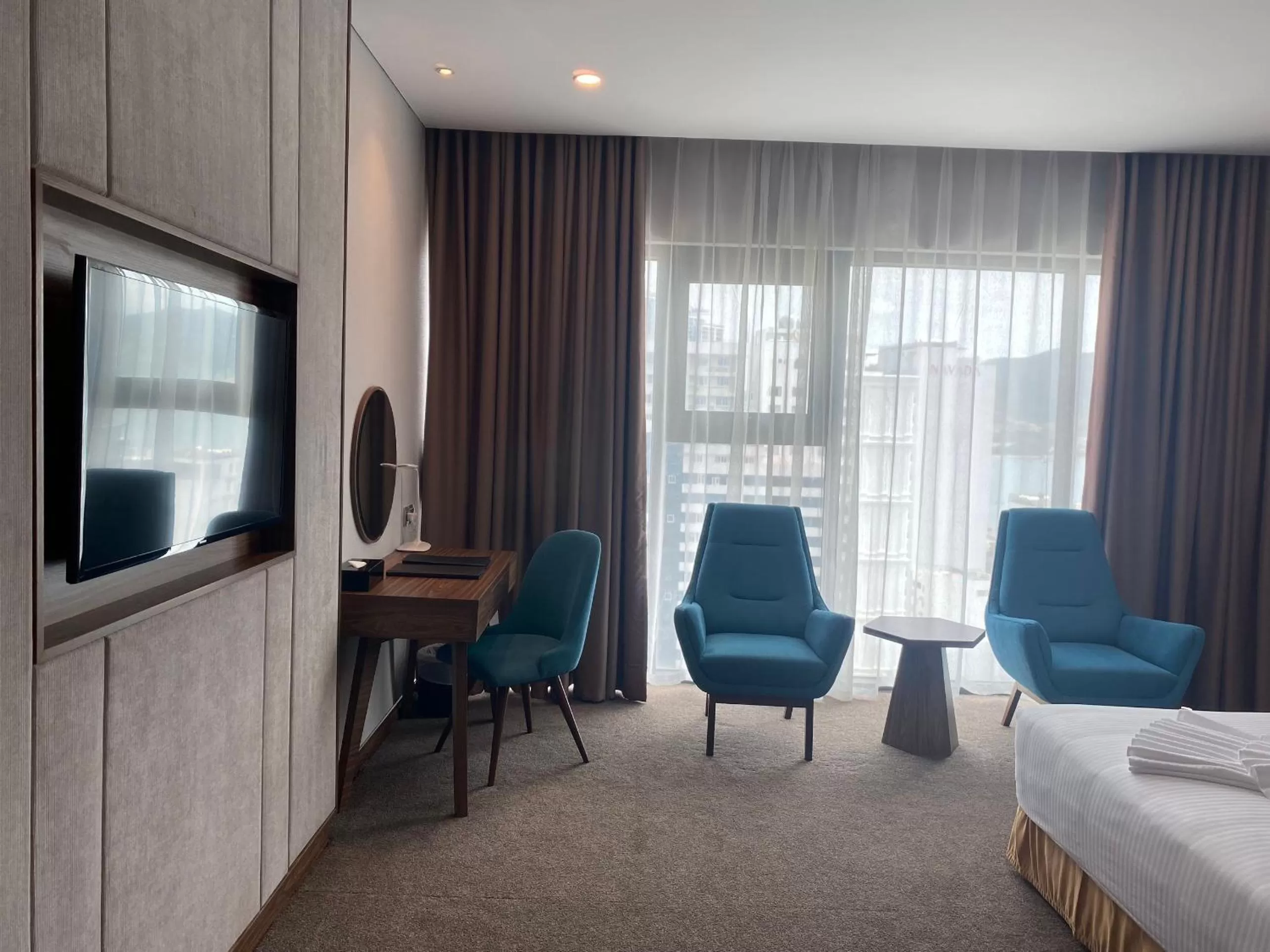 TV and multimedia, Bed in Muong Thanh Luxury Vien Trieu Nha Trang