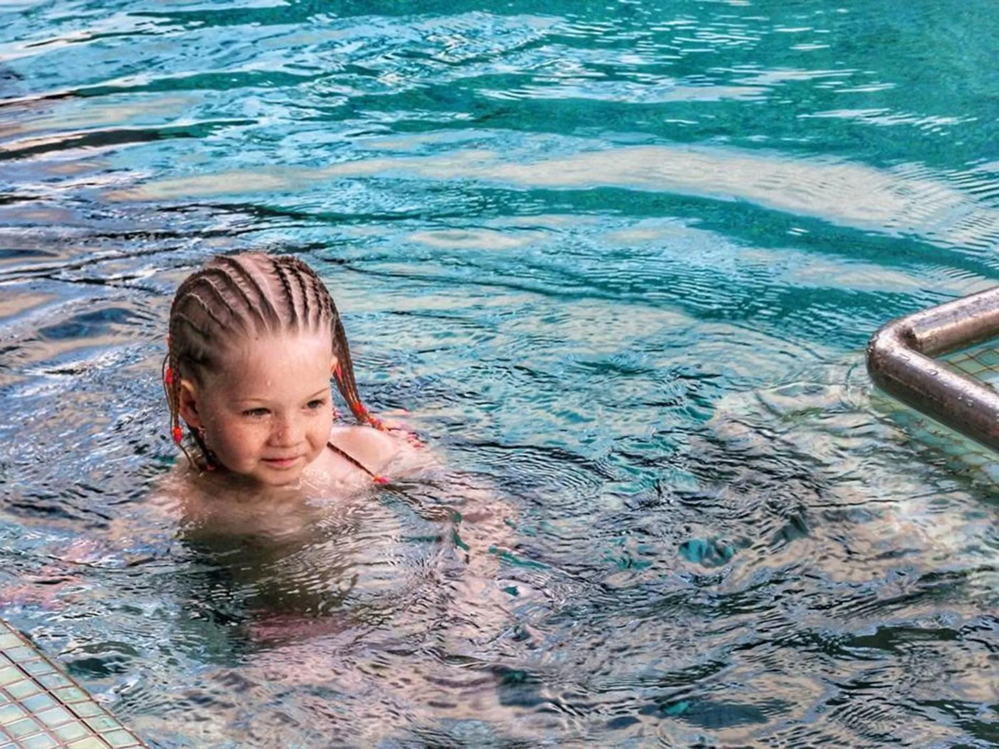 Pool view in Grand Livio Kuta Hotel