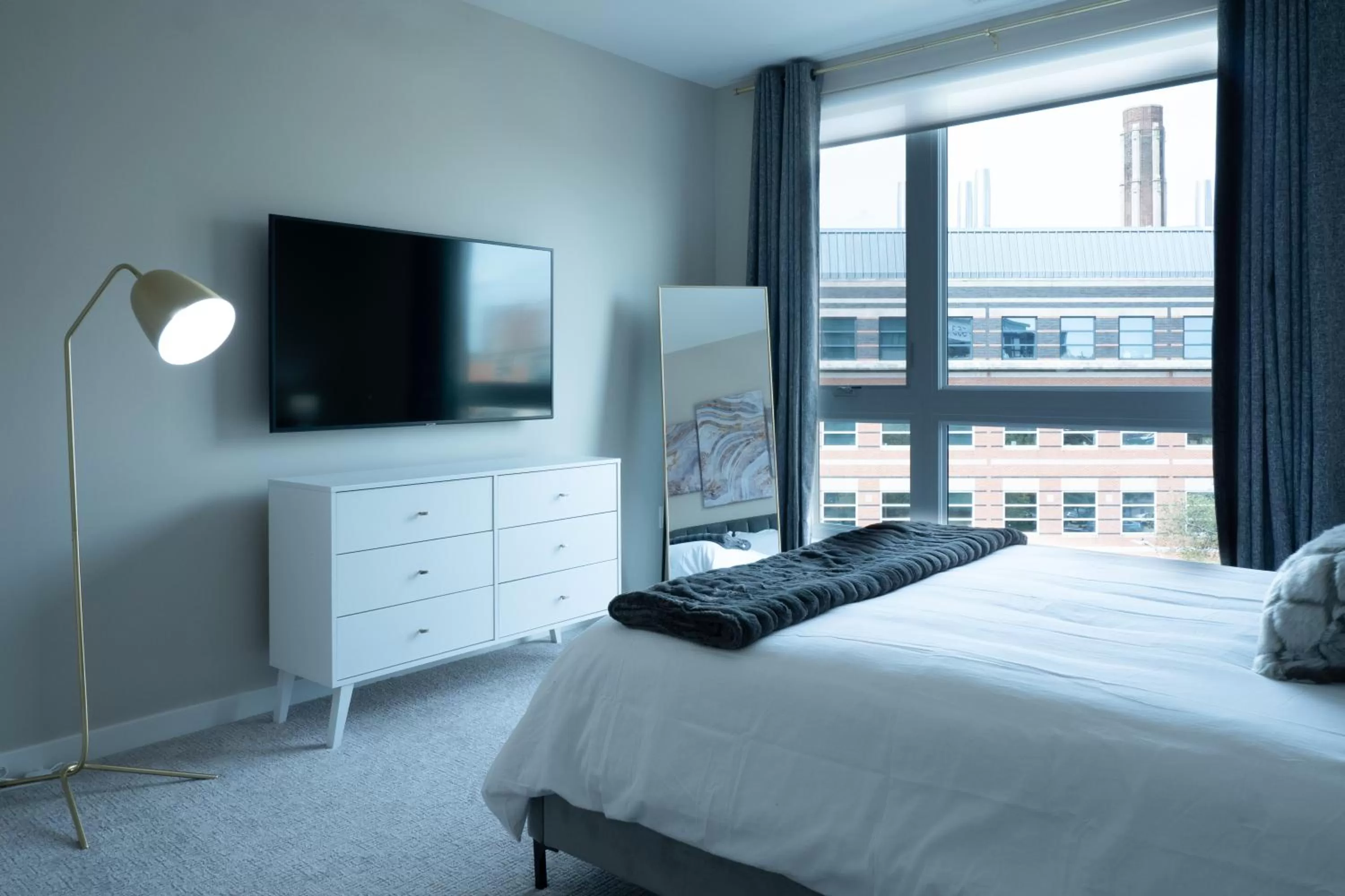 Bedroom, Bed in Luxury Furnished Apartments by Hyatus Downtown at Yale