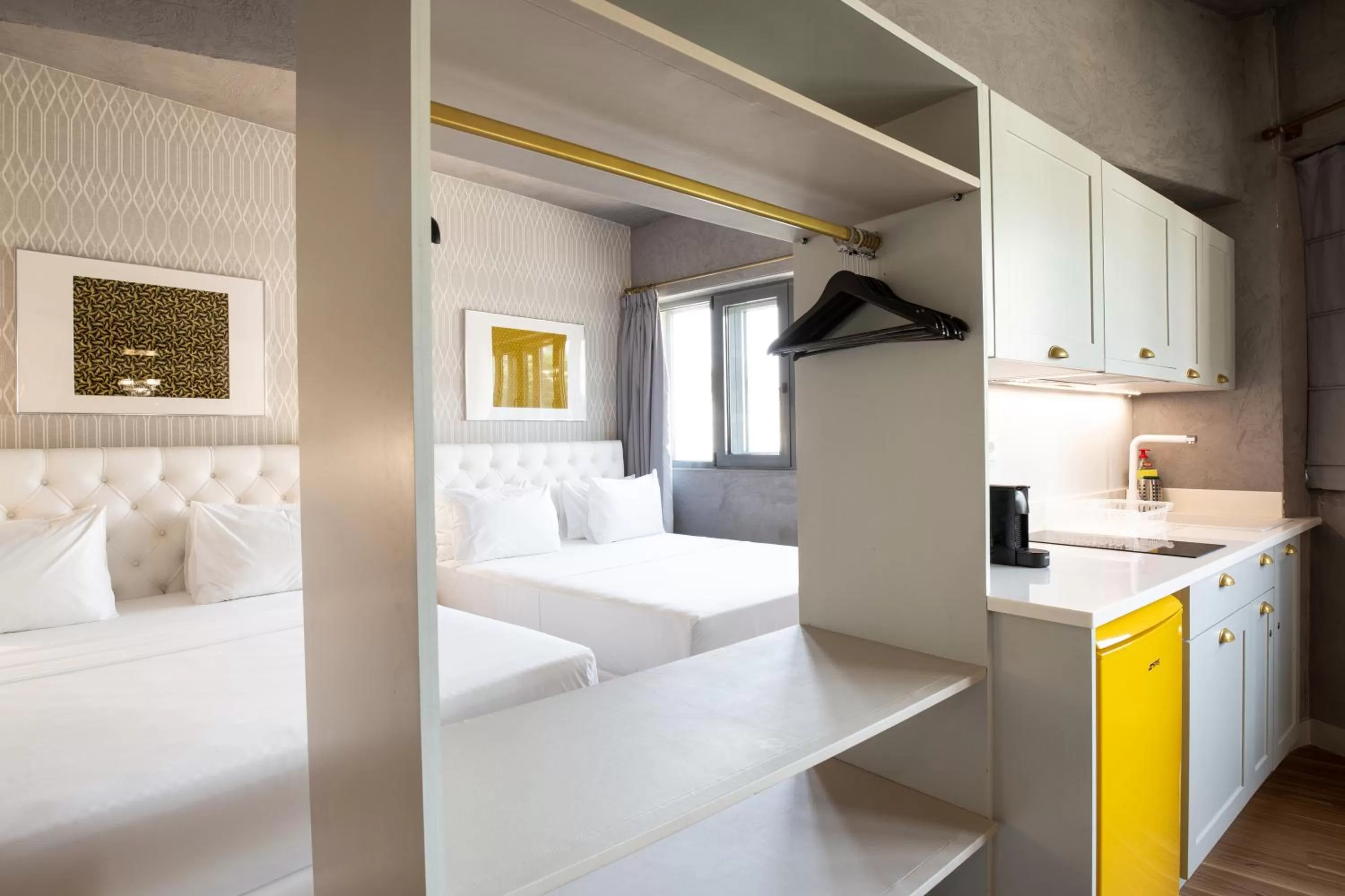 Photo of the whole room, Bed in Downtown Athens Lofts - The Acropolis Observatory