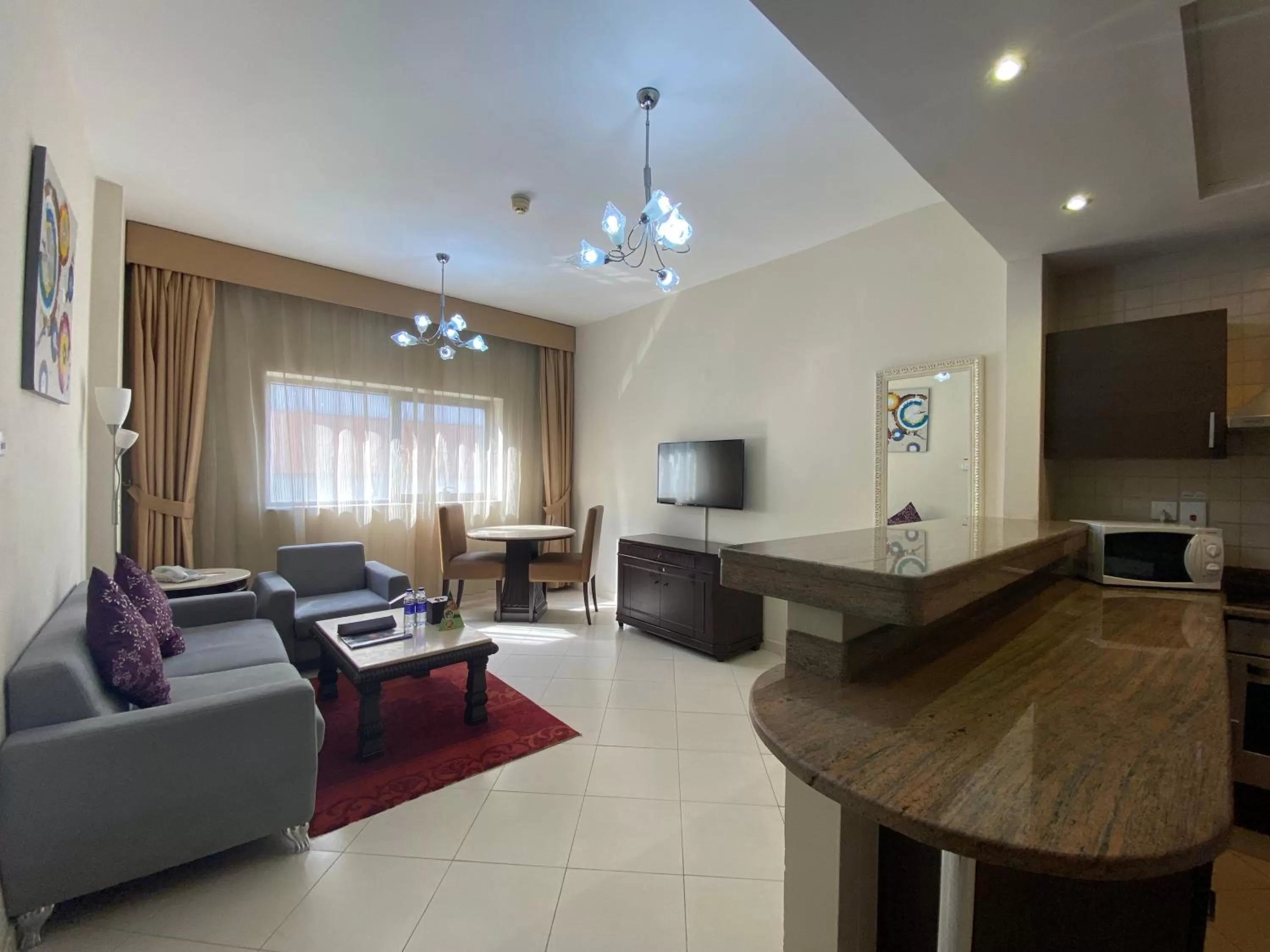 Kitchen or kitchenette in Auris Boutique Hotel Apartments, Al Barsha - At The Mall
