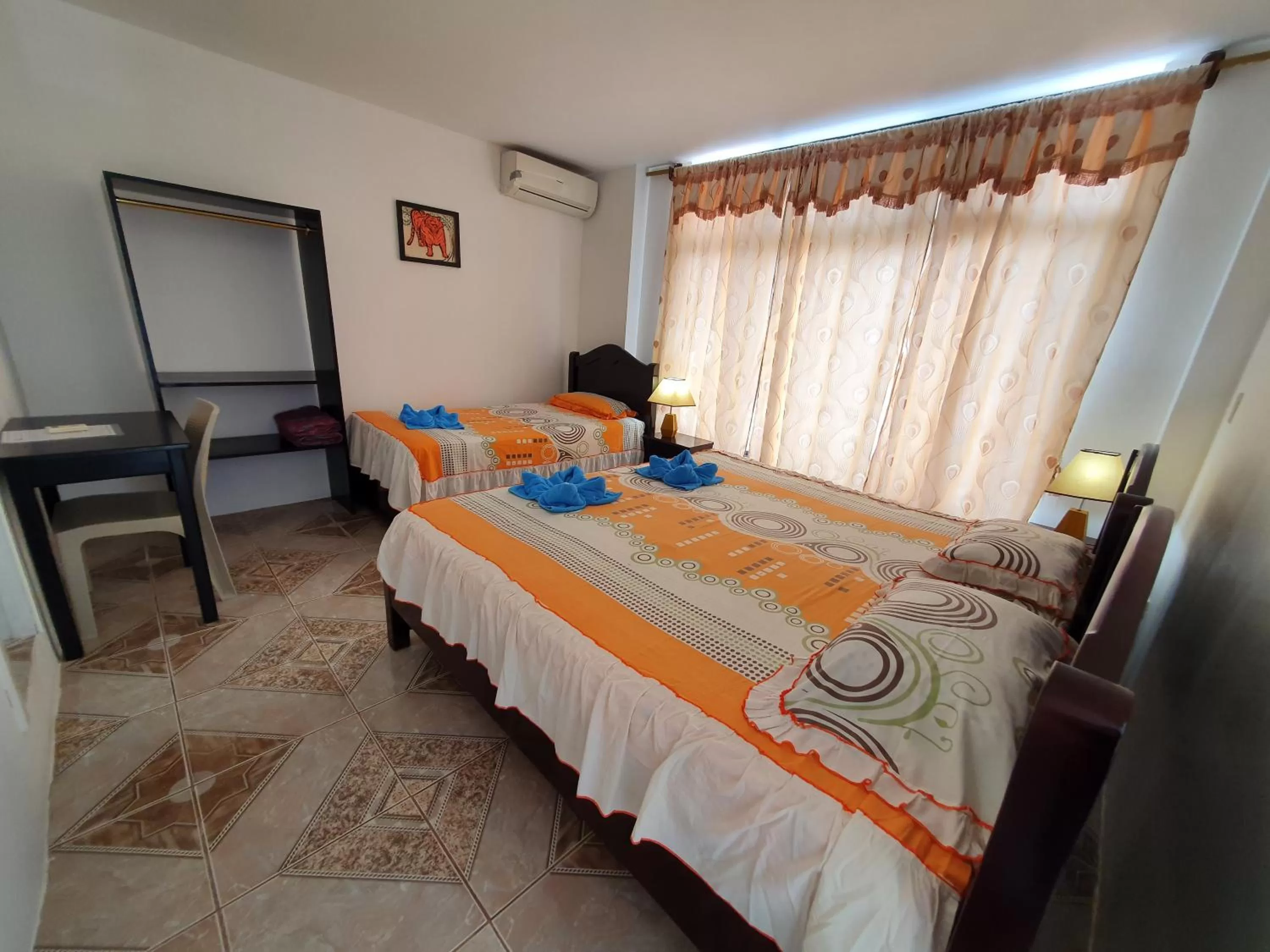 Bed in Hostal Cerro Azul