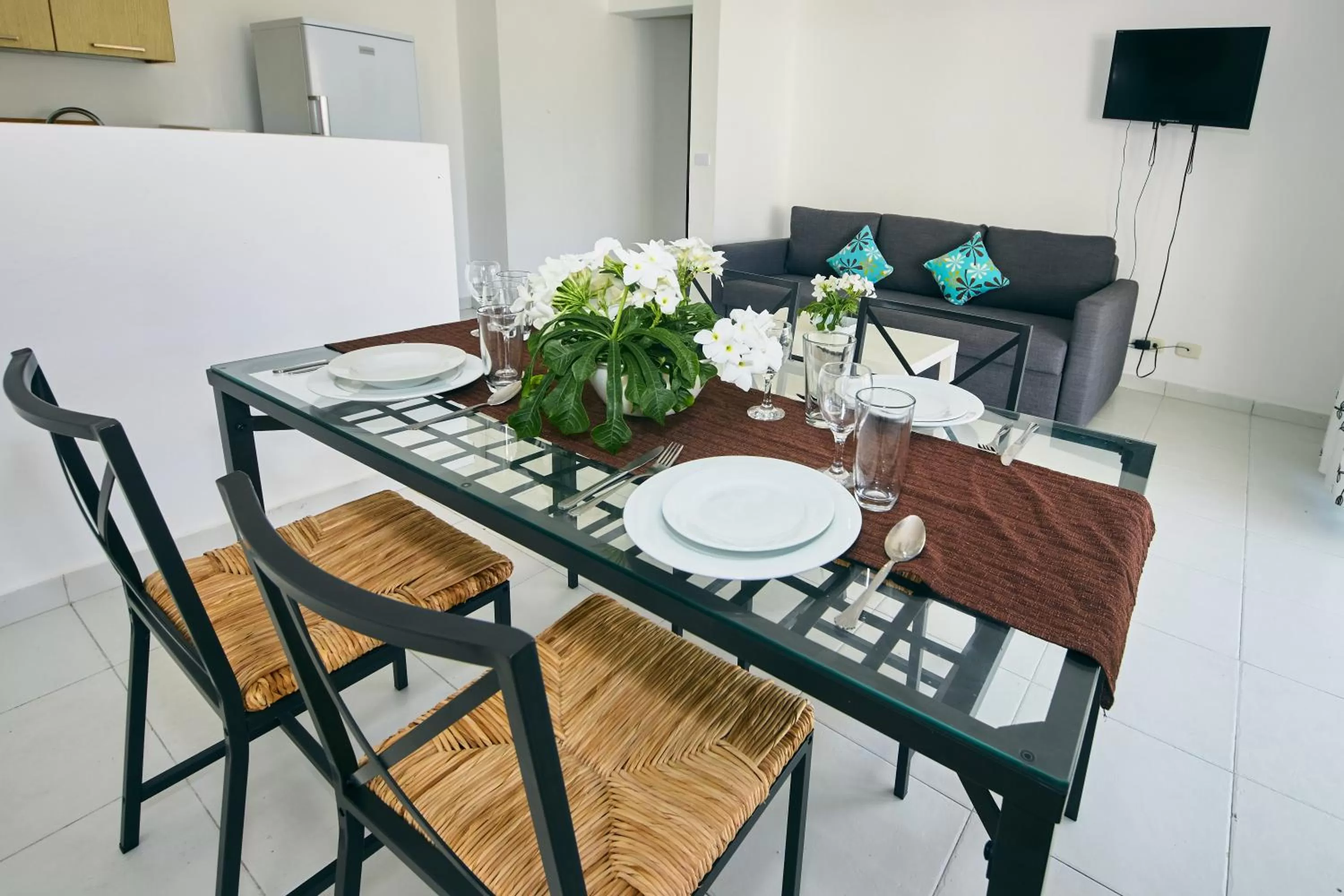Living room in Las Terrazas Condo Punta Cana Beach - Los Corales Village