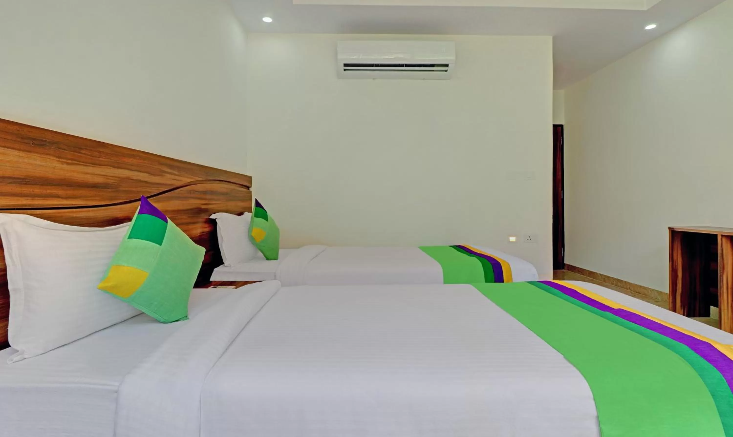 Bed in Hotel Hidden Delight Rishikesh