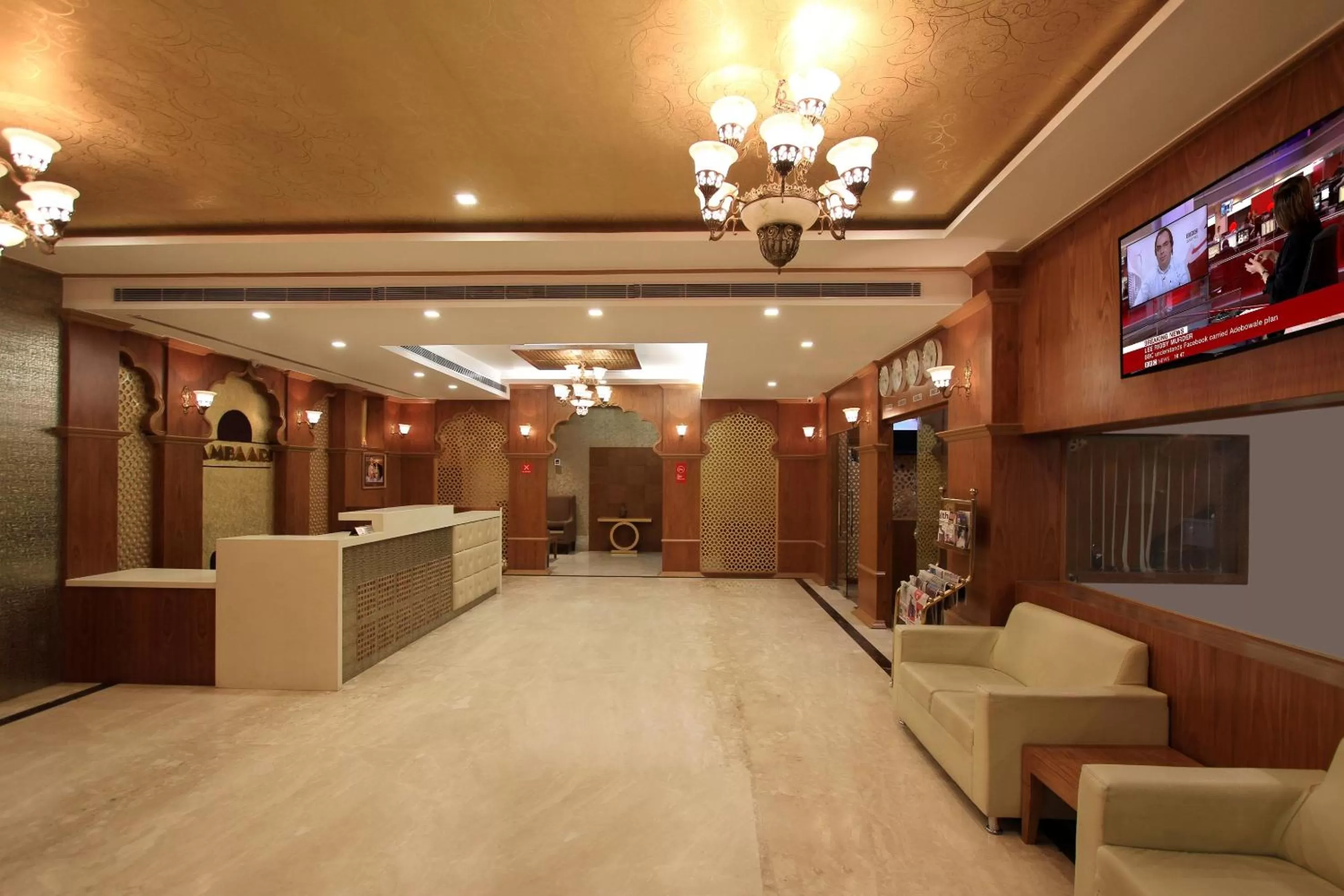 Lobby or reception in Ambaari hotel