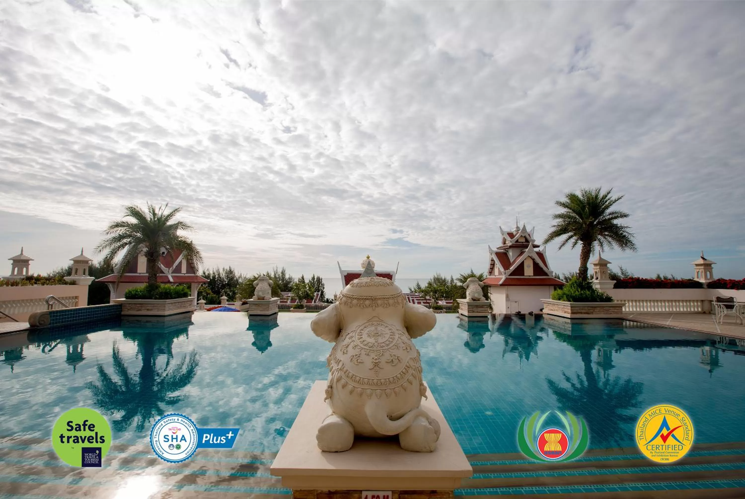 Pool view in Grand Pacific Sovereign Resort & Spa