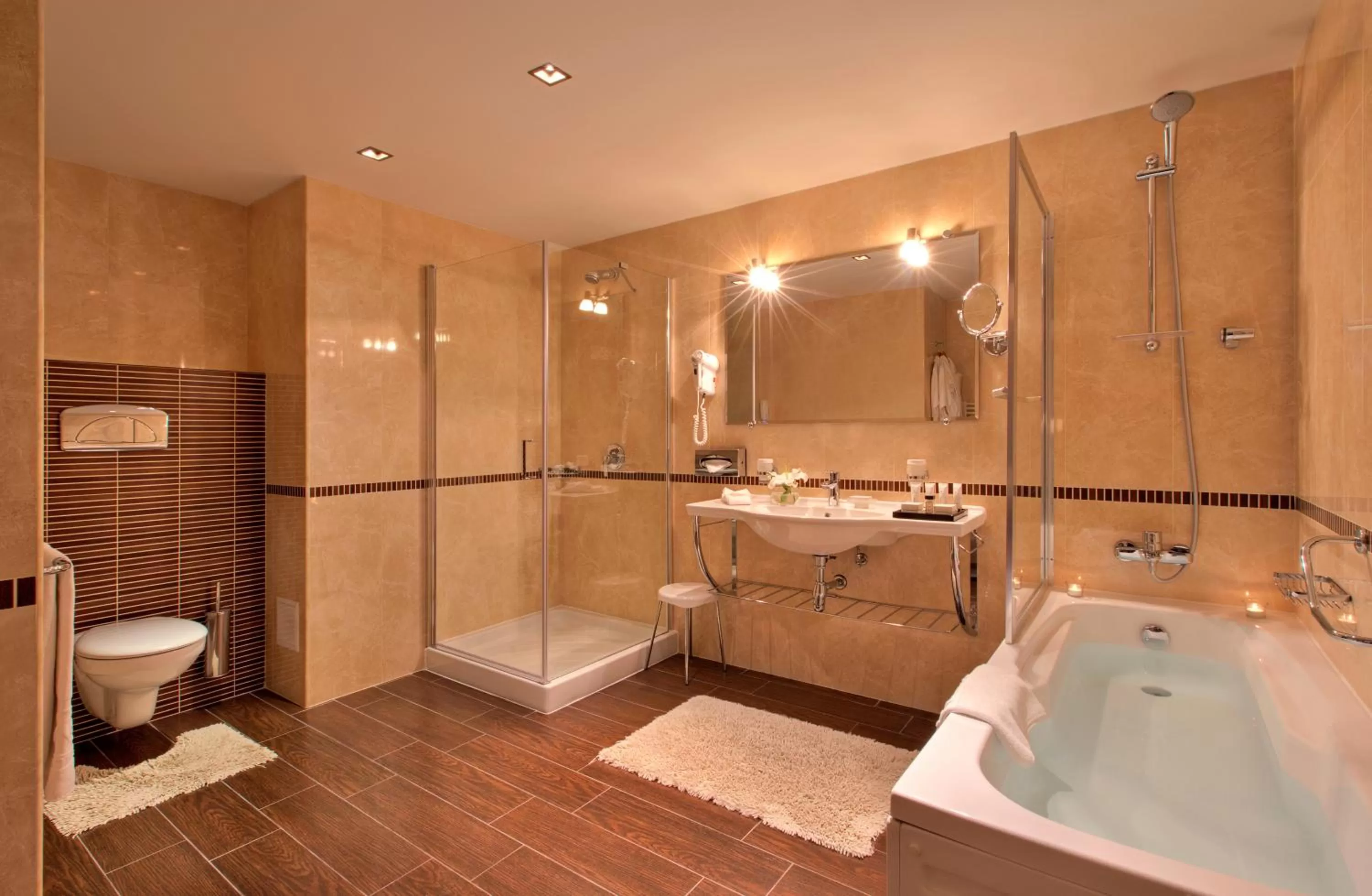 Toilet in Kempinski Hotel Grand Arena Bansko