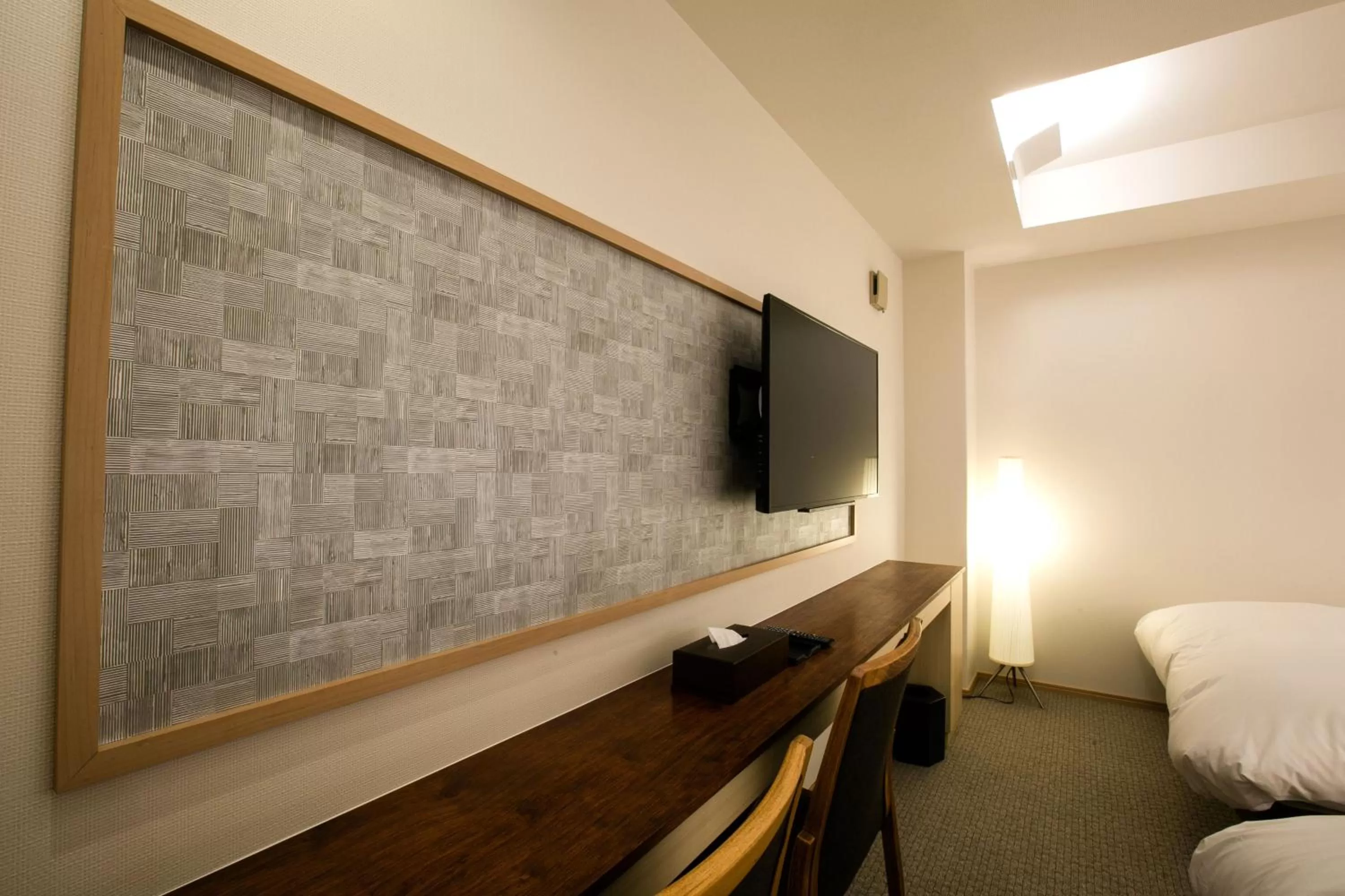 Decorative detail, Bed in Kyoto Kamanza Hotel