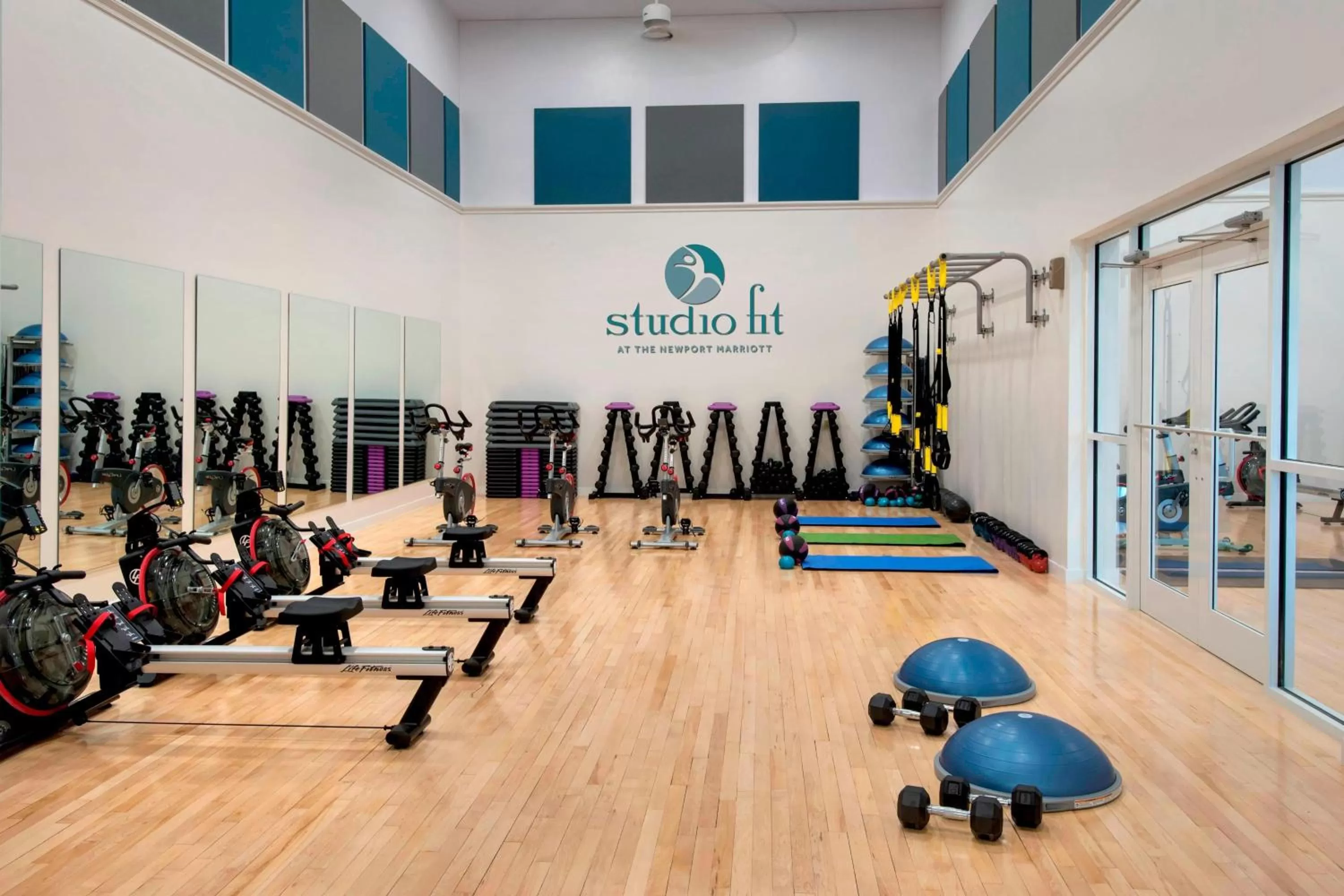 Fitness centre/facilities in Newport Marriott Hotel & Spa