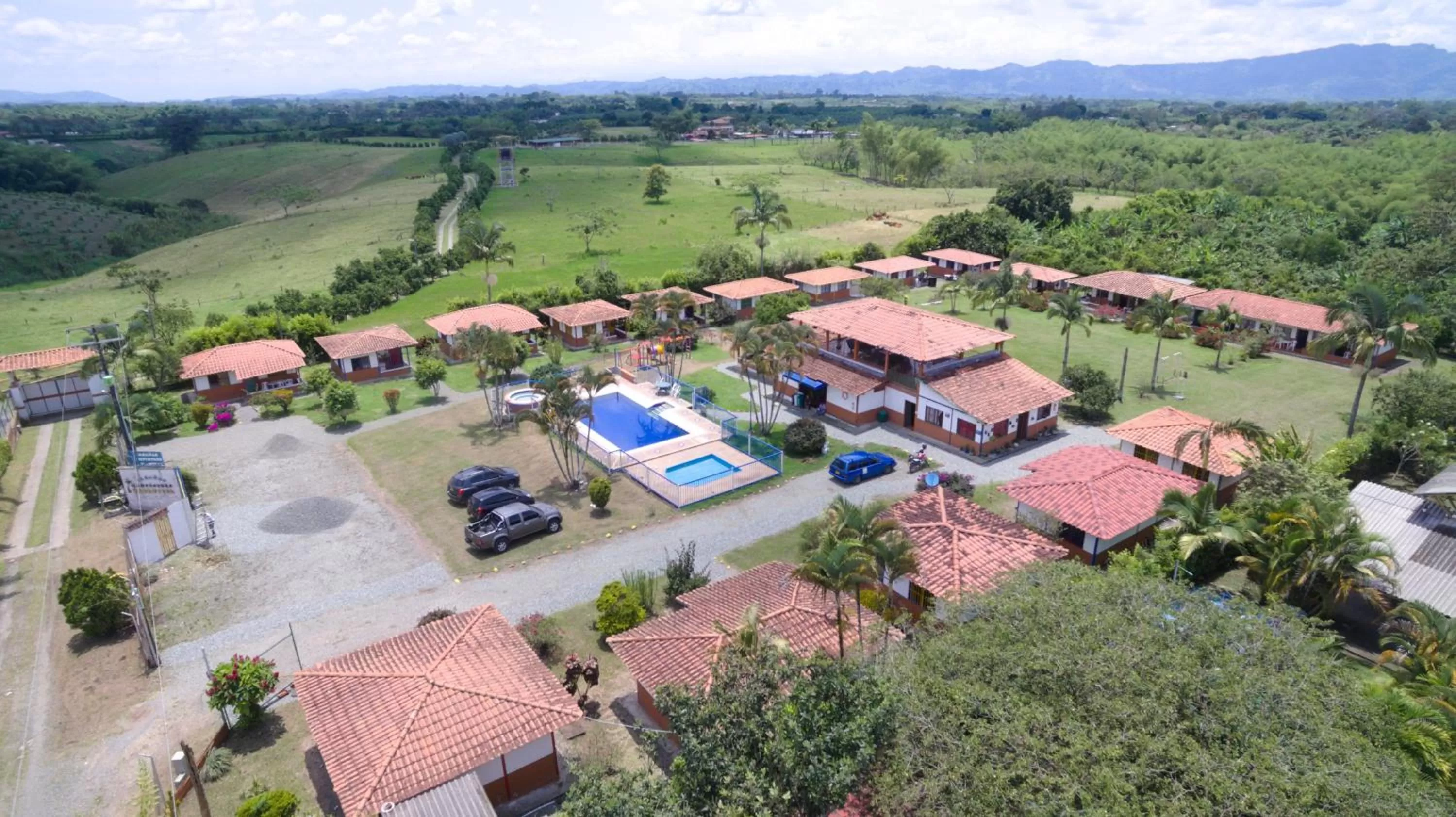 Bird's-eye View in Finca Hotel Cabañas del parque