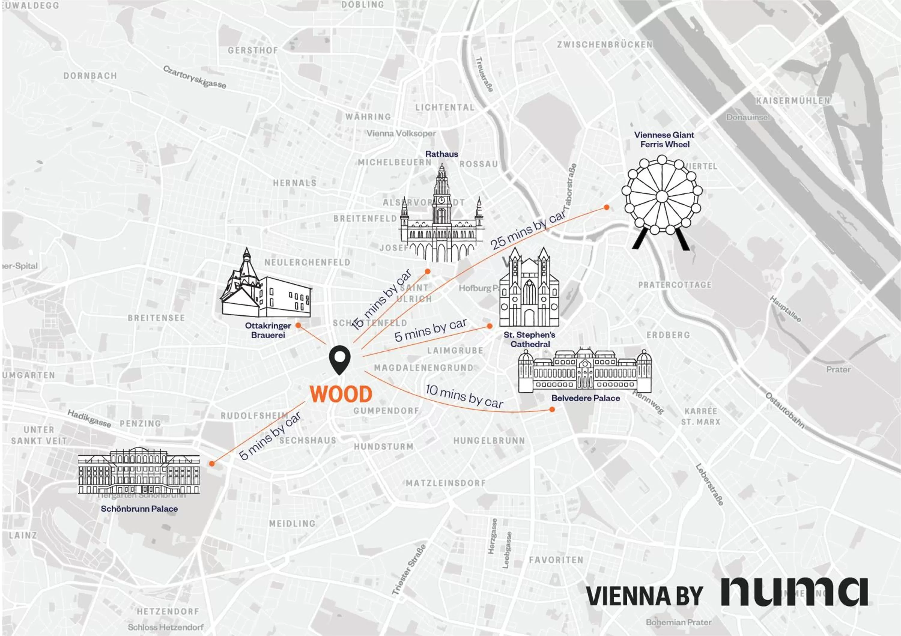 Bird's eye view in Numa Vienna Wood