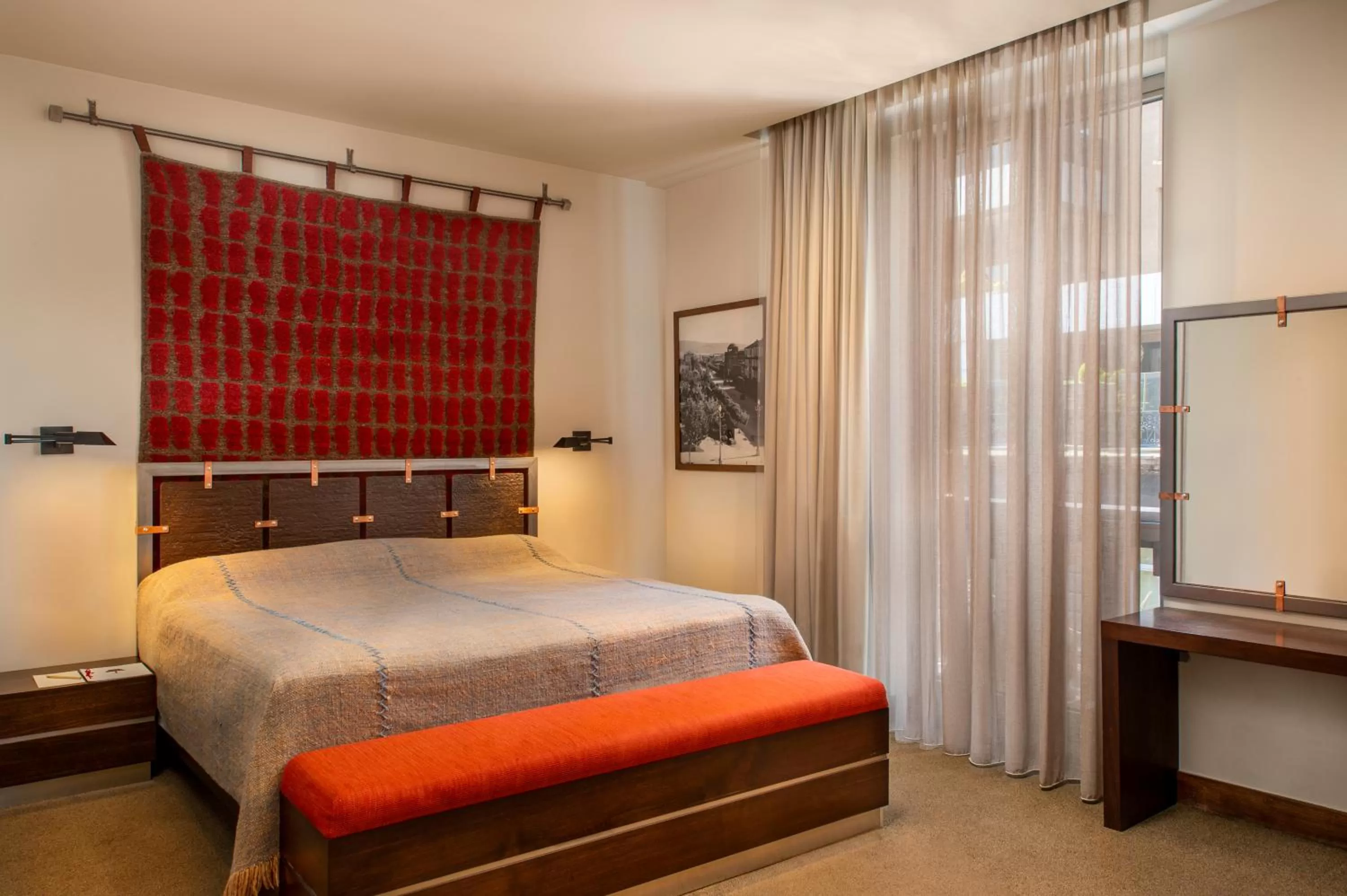 Bed in Tufenkian Historic Yerevan Hotel