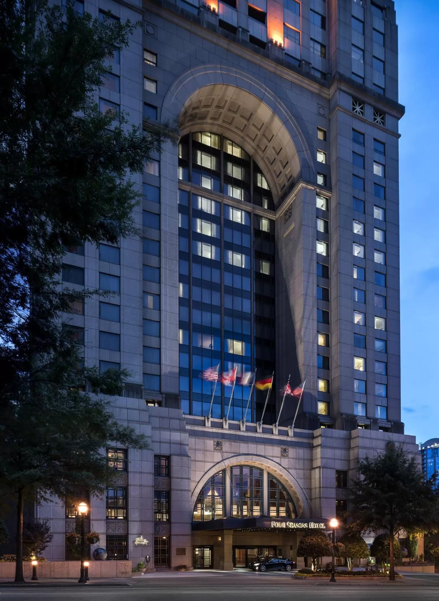 Facade/entrance in Four Seasons Hotel Atlanta