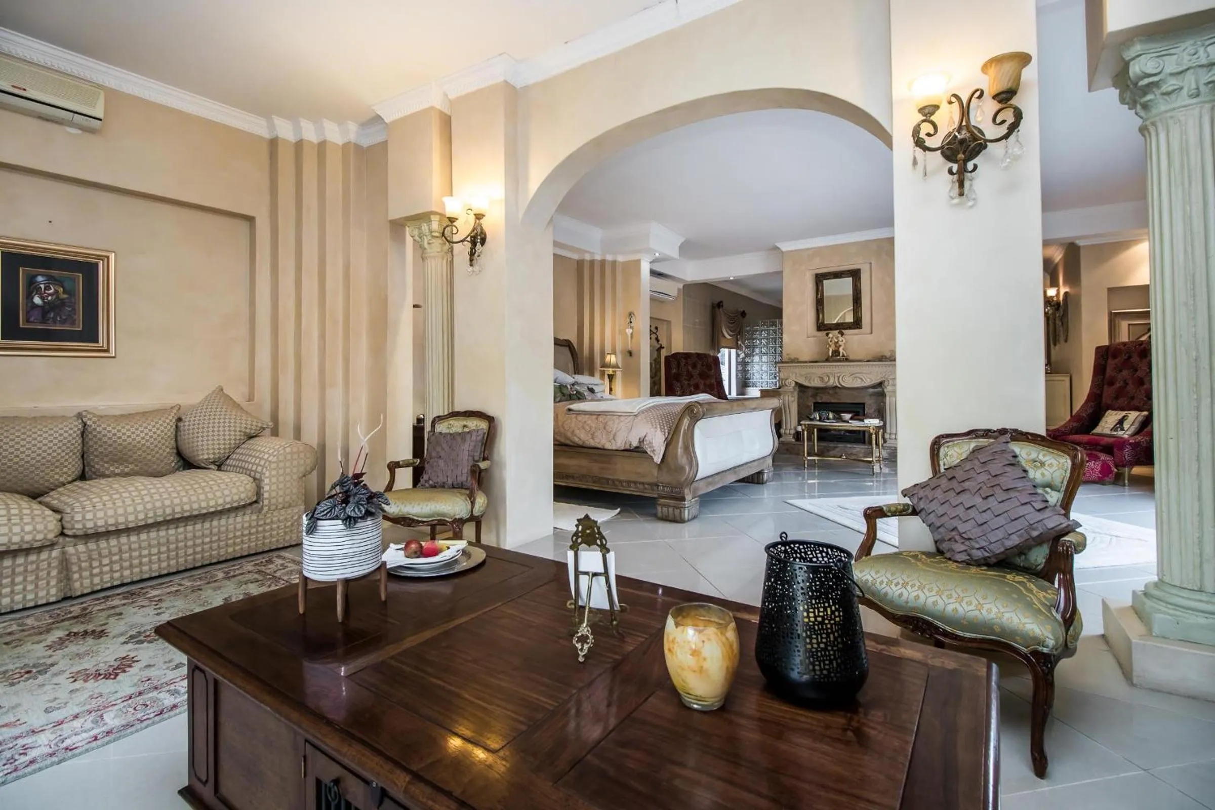 Seating area, Bed in Villa Amor