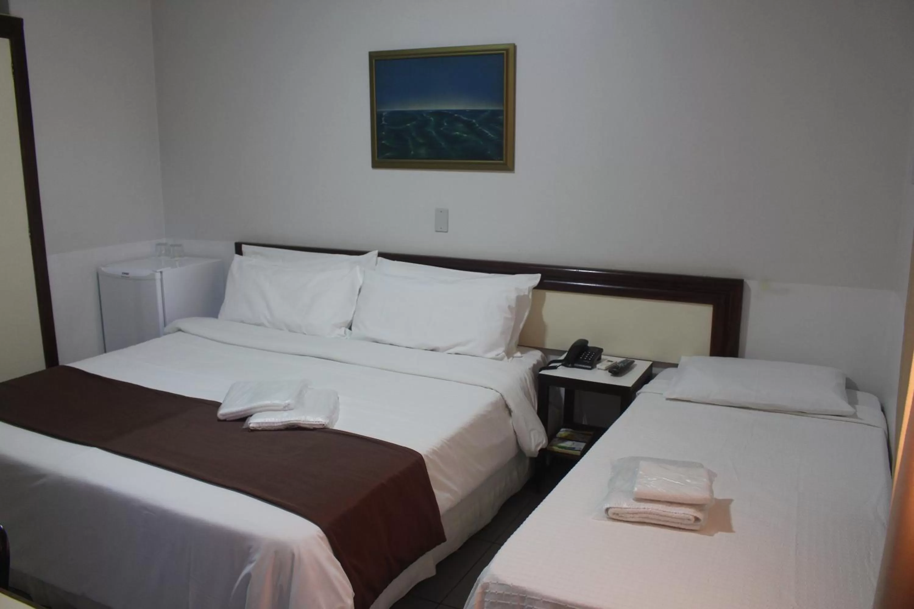 Bed in Hotel Oscar Econômico Montes Claros