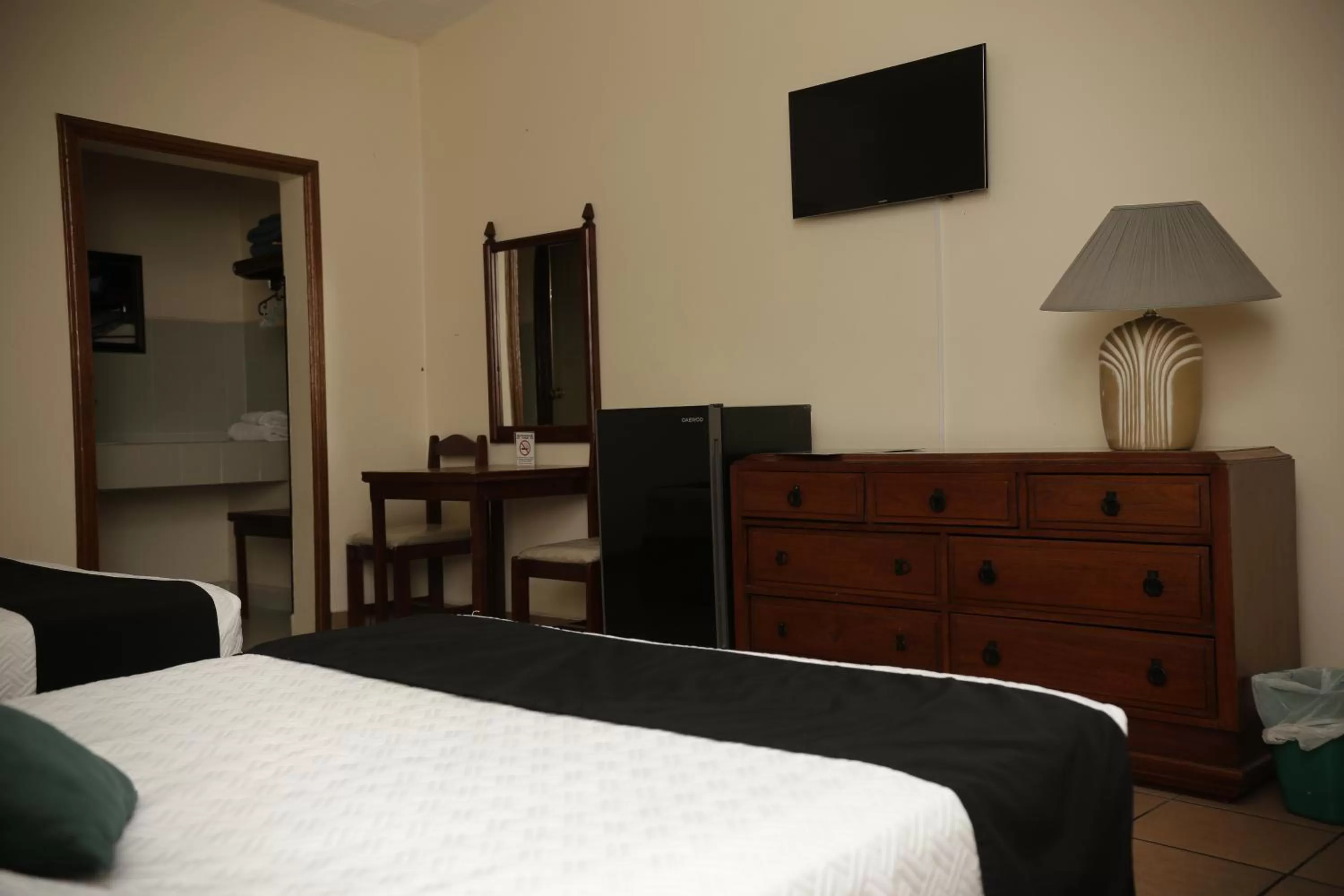 Bed in Hotel Posada Santa Fe Sabinas