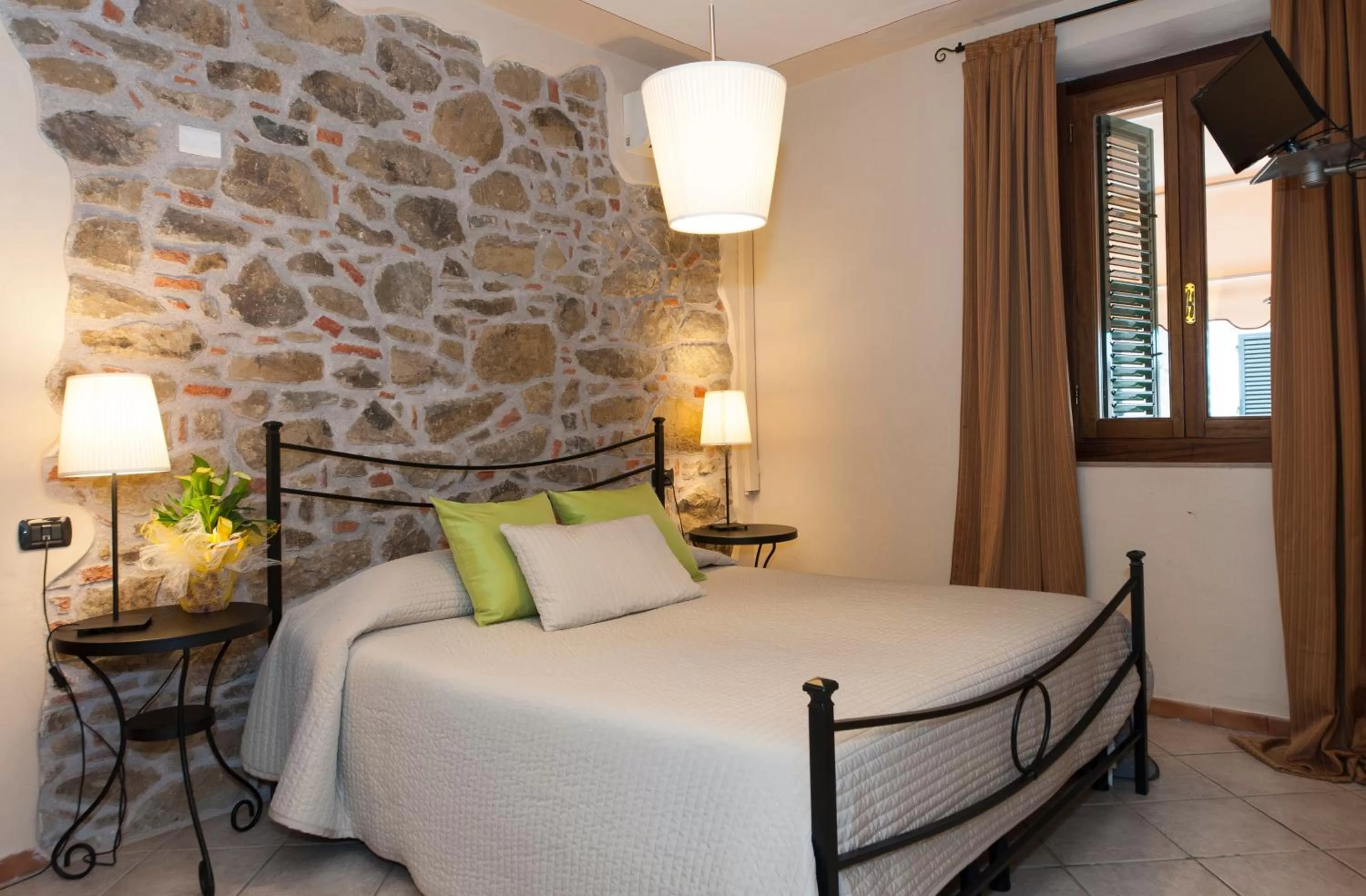 Decorative detail, Bed in Hotel Monti