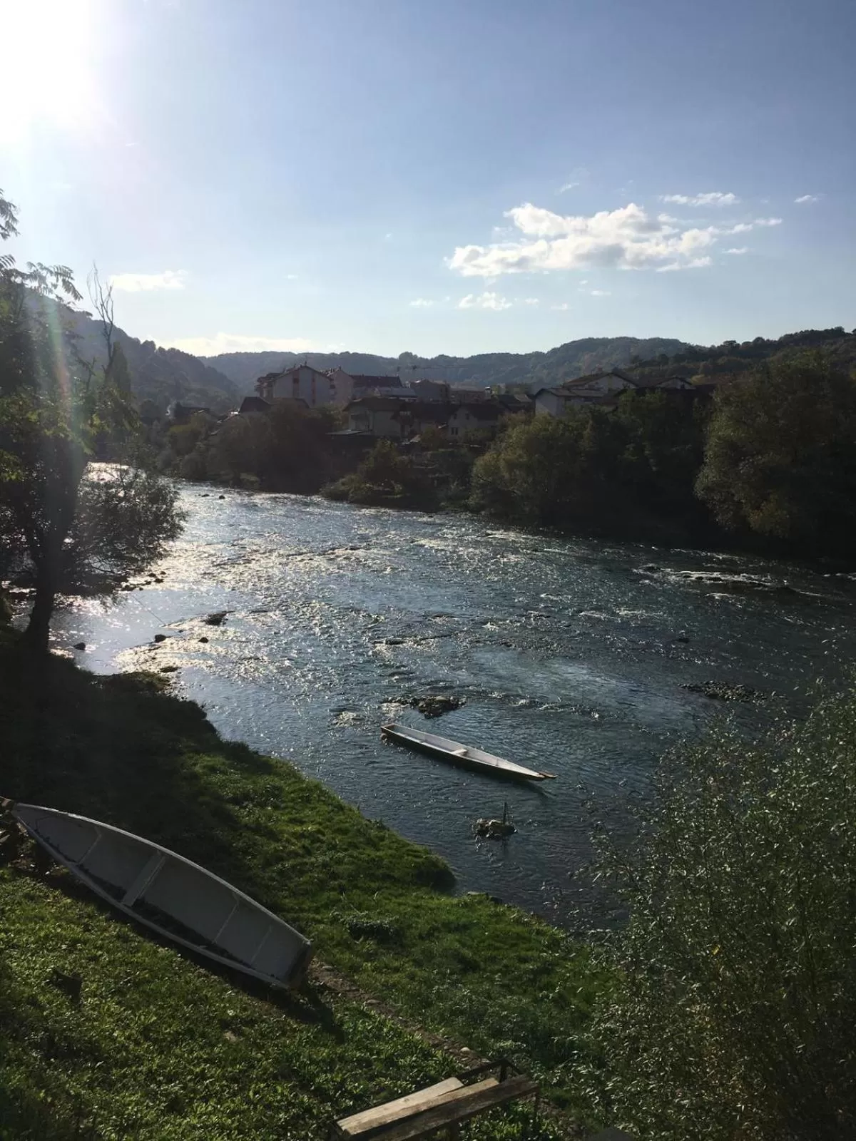 Natural landscape in Banja Luka šetalište