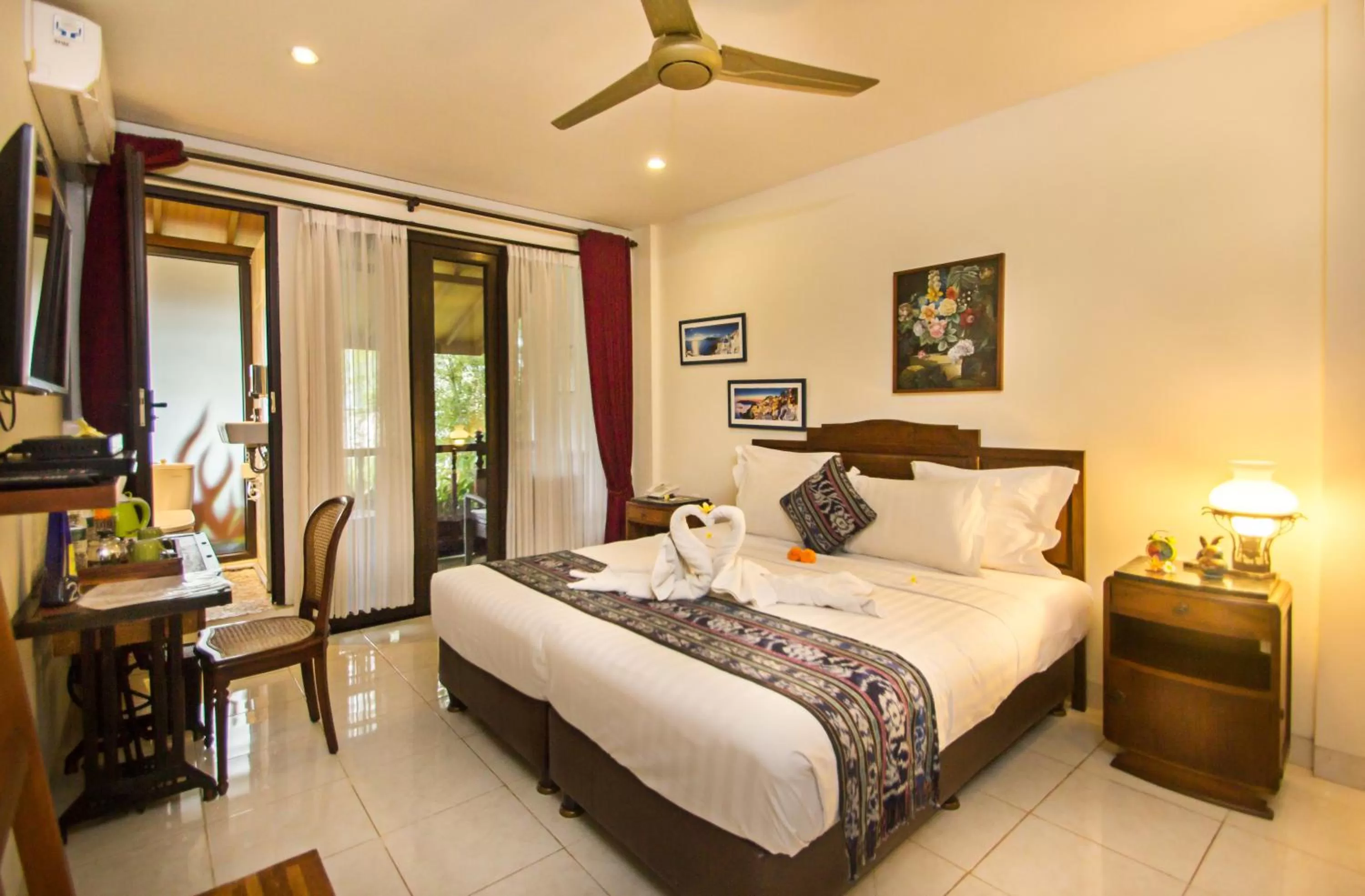 Bed in Manzelejepun Villa & Pavilion