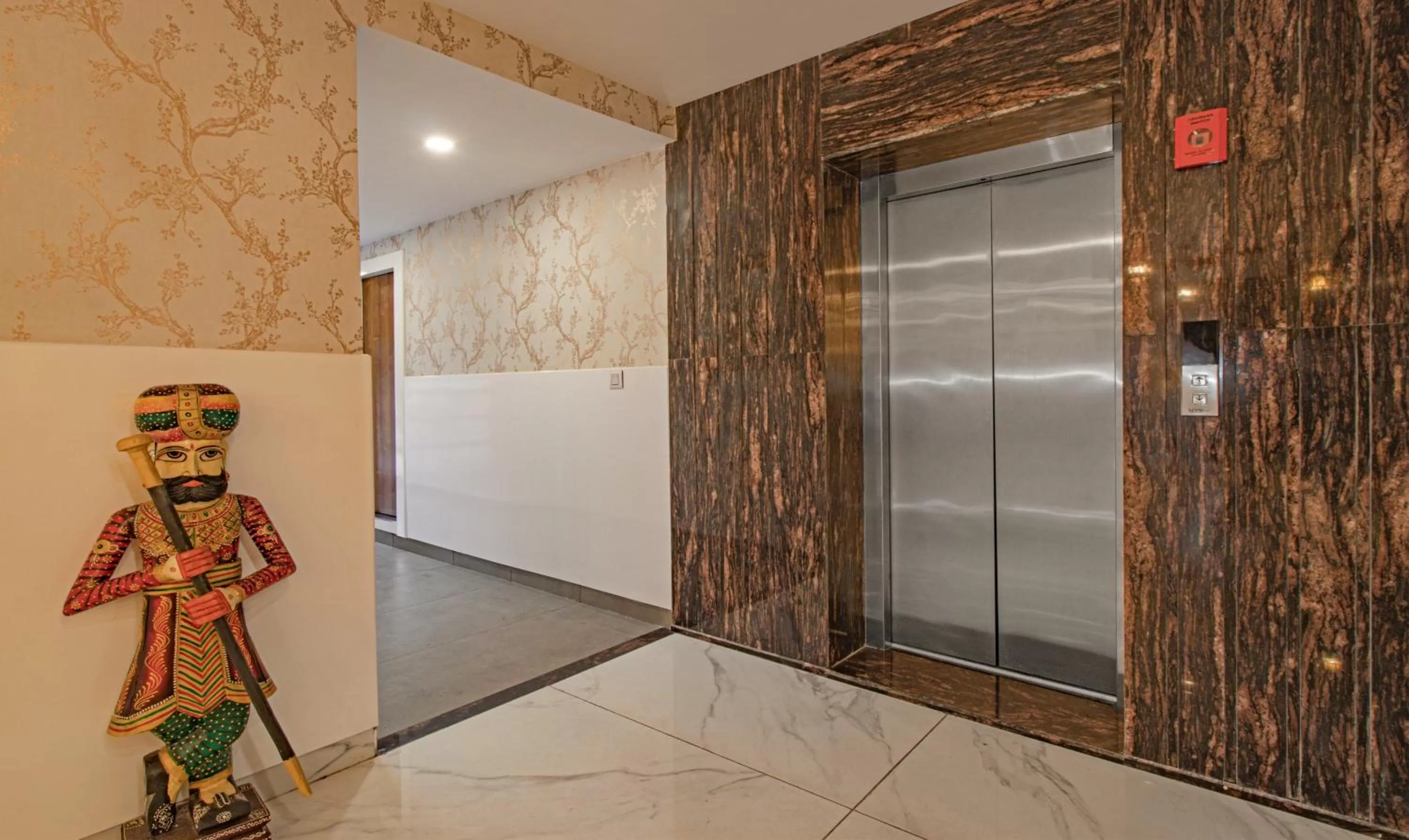 elevator, Bathroom in Treebo Trend Haveli Resort Roots Bhupatwala