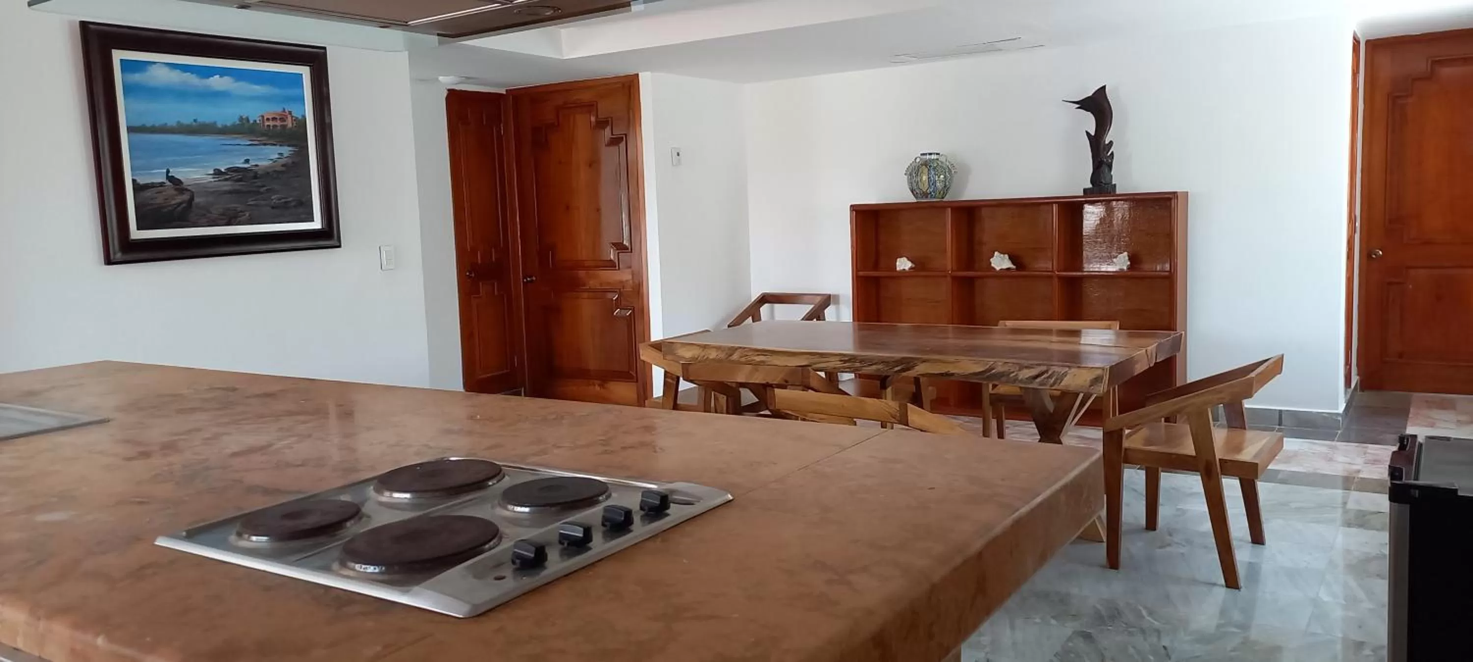 Kitchen or kitchenette in Hotel & Museo Casa Turquesa