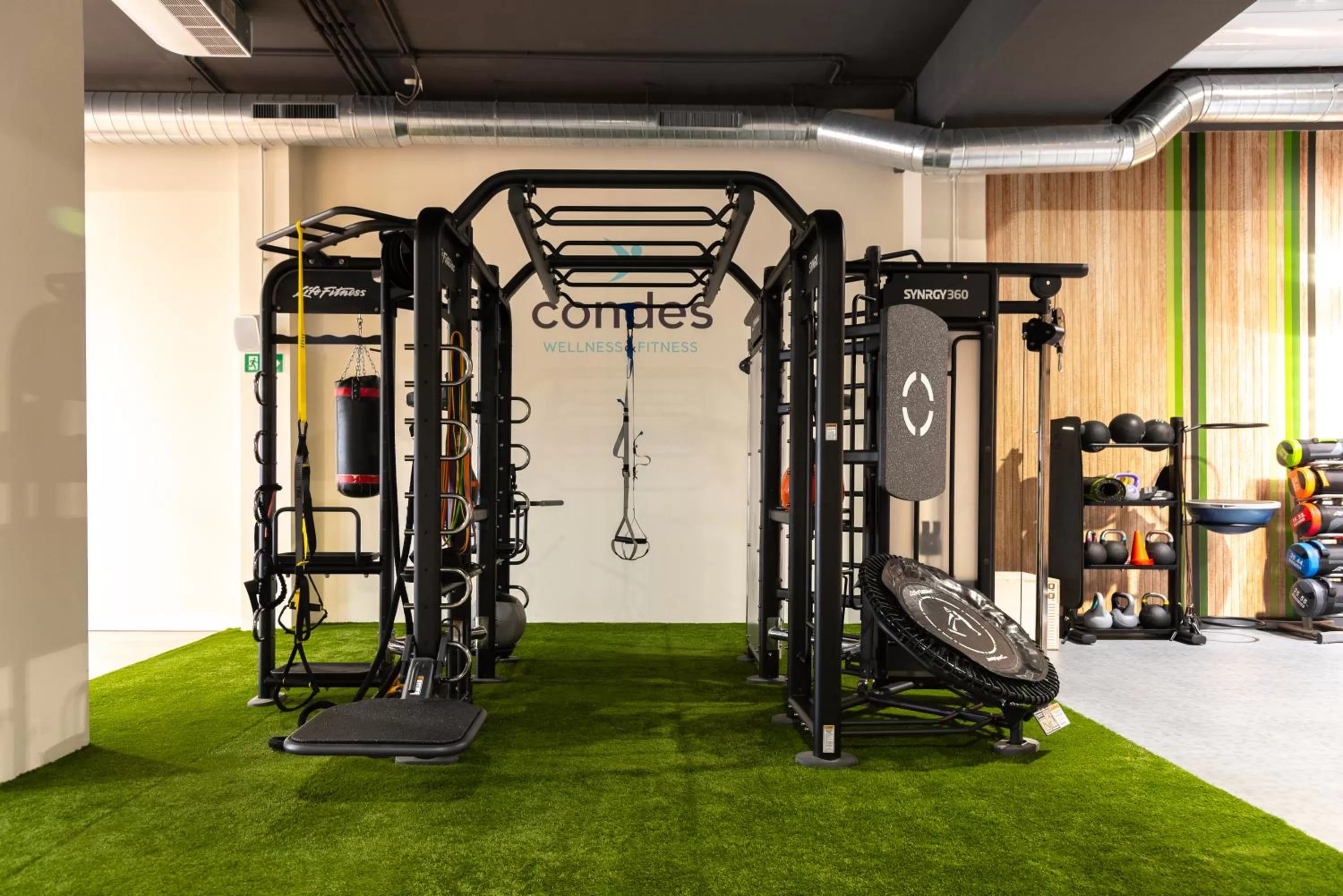 Fitness centre/facilities in Hotel Familia Conde