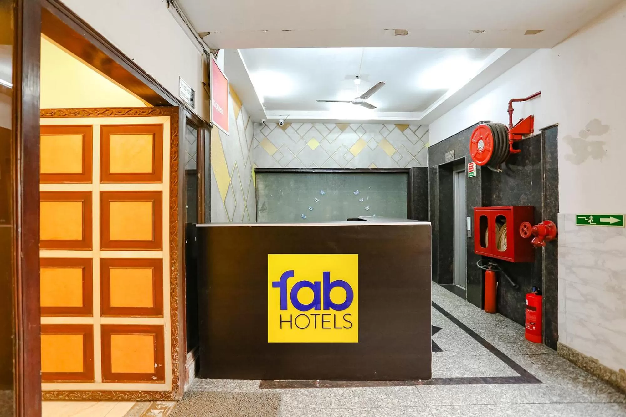 Lobby or reception in FabHotel F9 NSP - Near Pacific Mall Pitampura