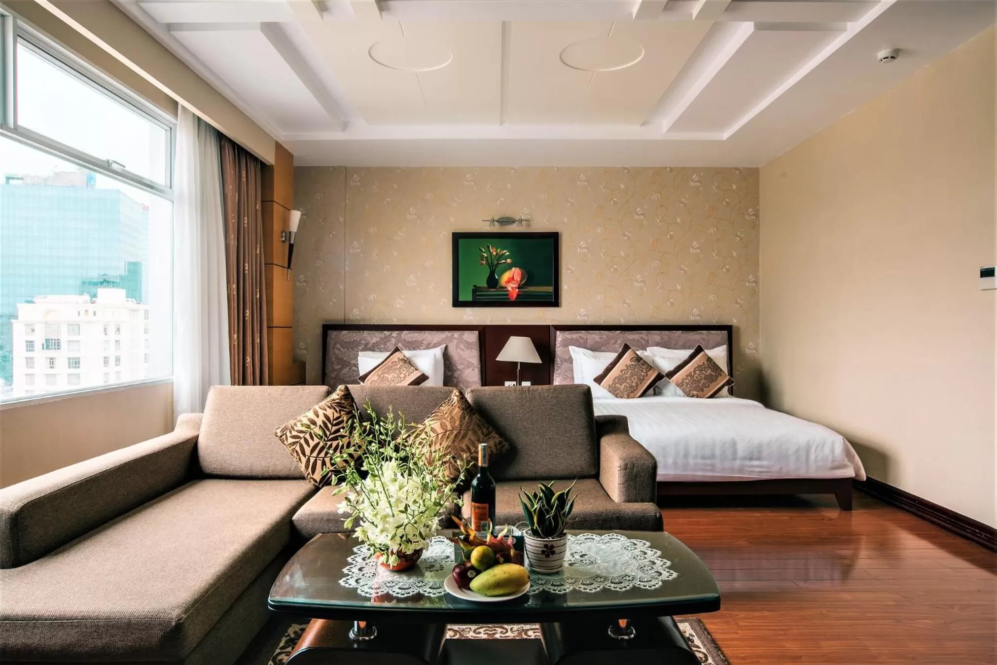 View (from property/room), Seating Area in Northern Saigon Hotel