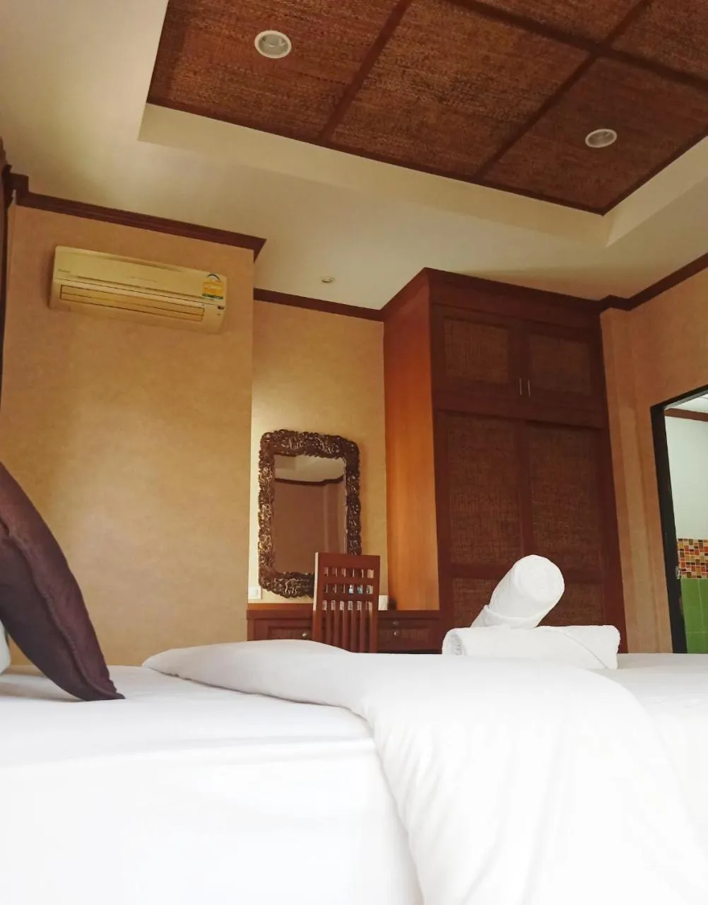 Bed in Fueangfu Villa Chaweng