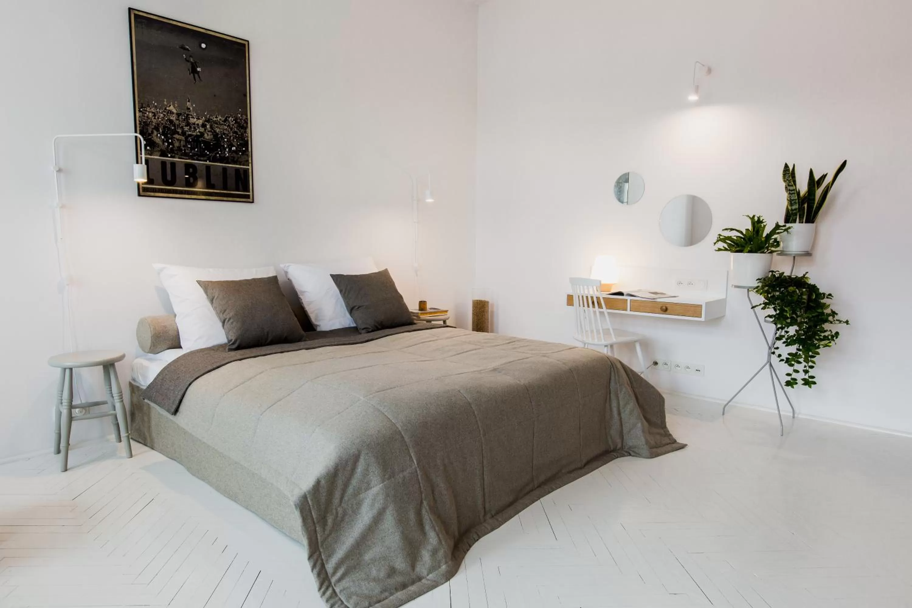 Bed in Apartamenty Browar Perła - Perła Brewery Apartments