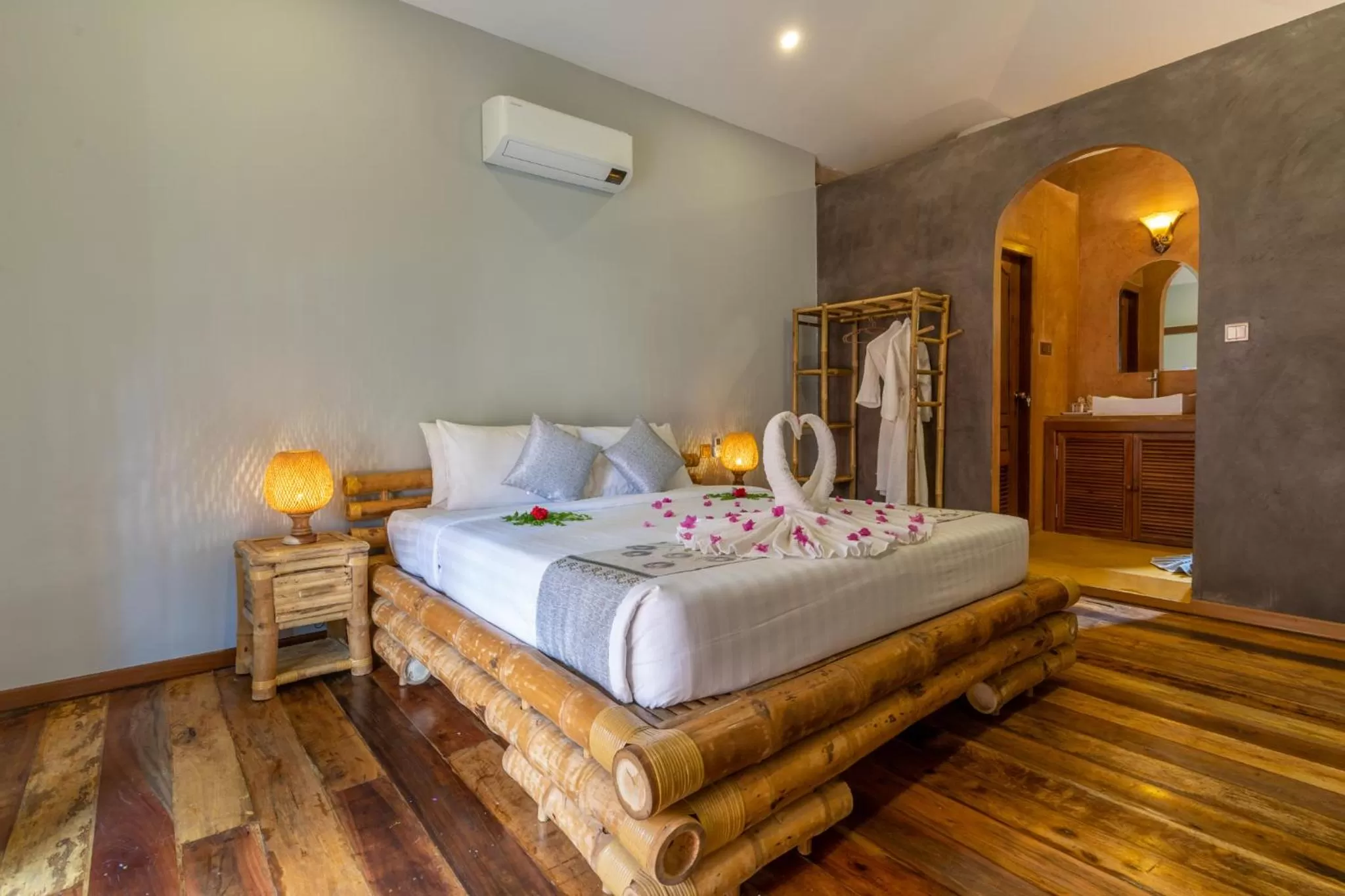 Bedroom, Bed in Authentic Khmer Village Resort