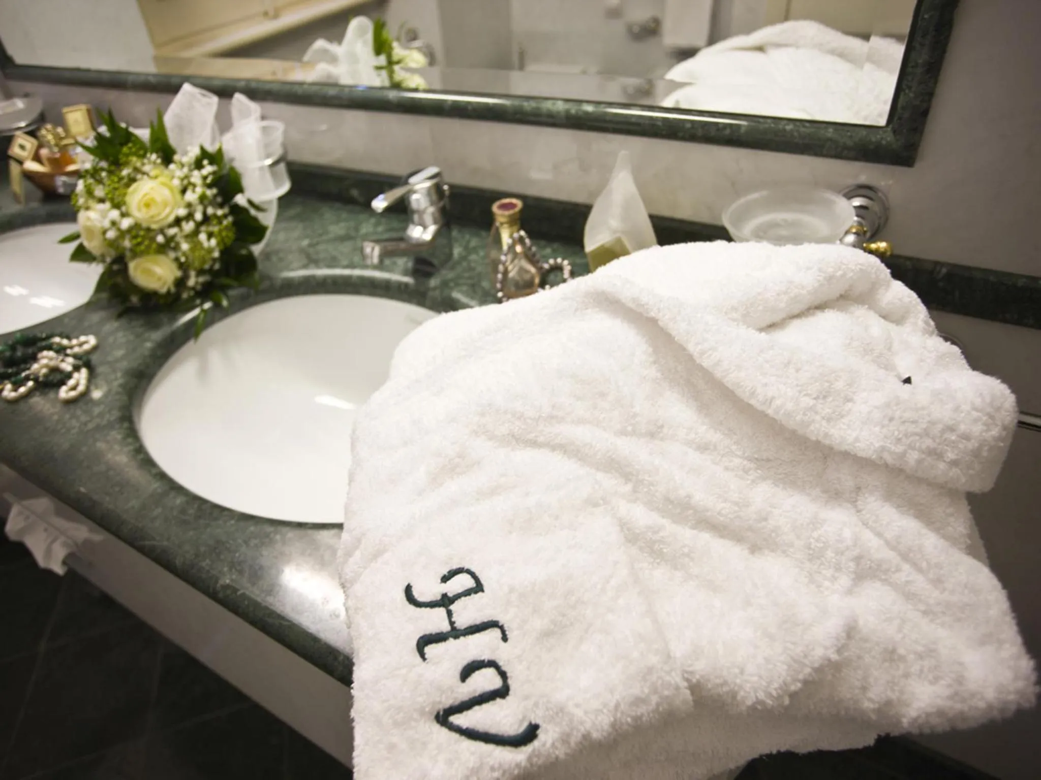 Bathroom in Hotel Vittoria