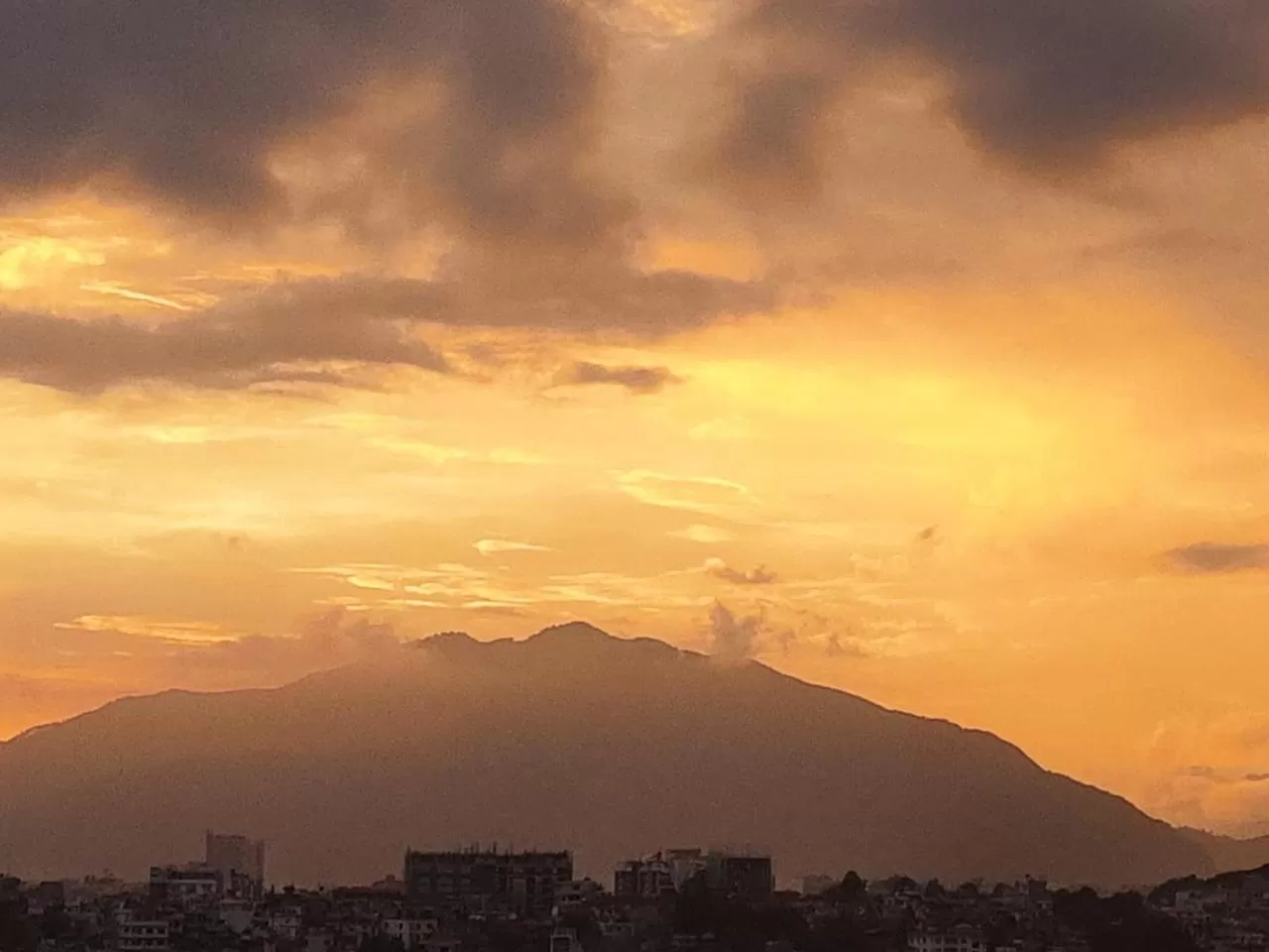 Mountain view in Hotel Krishna Kathmandu