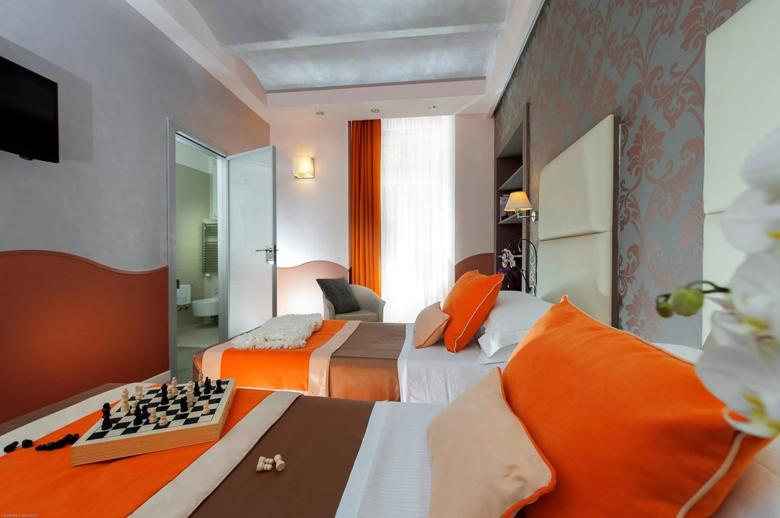 Bed in Demetra Hotel