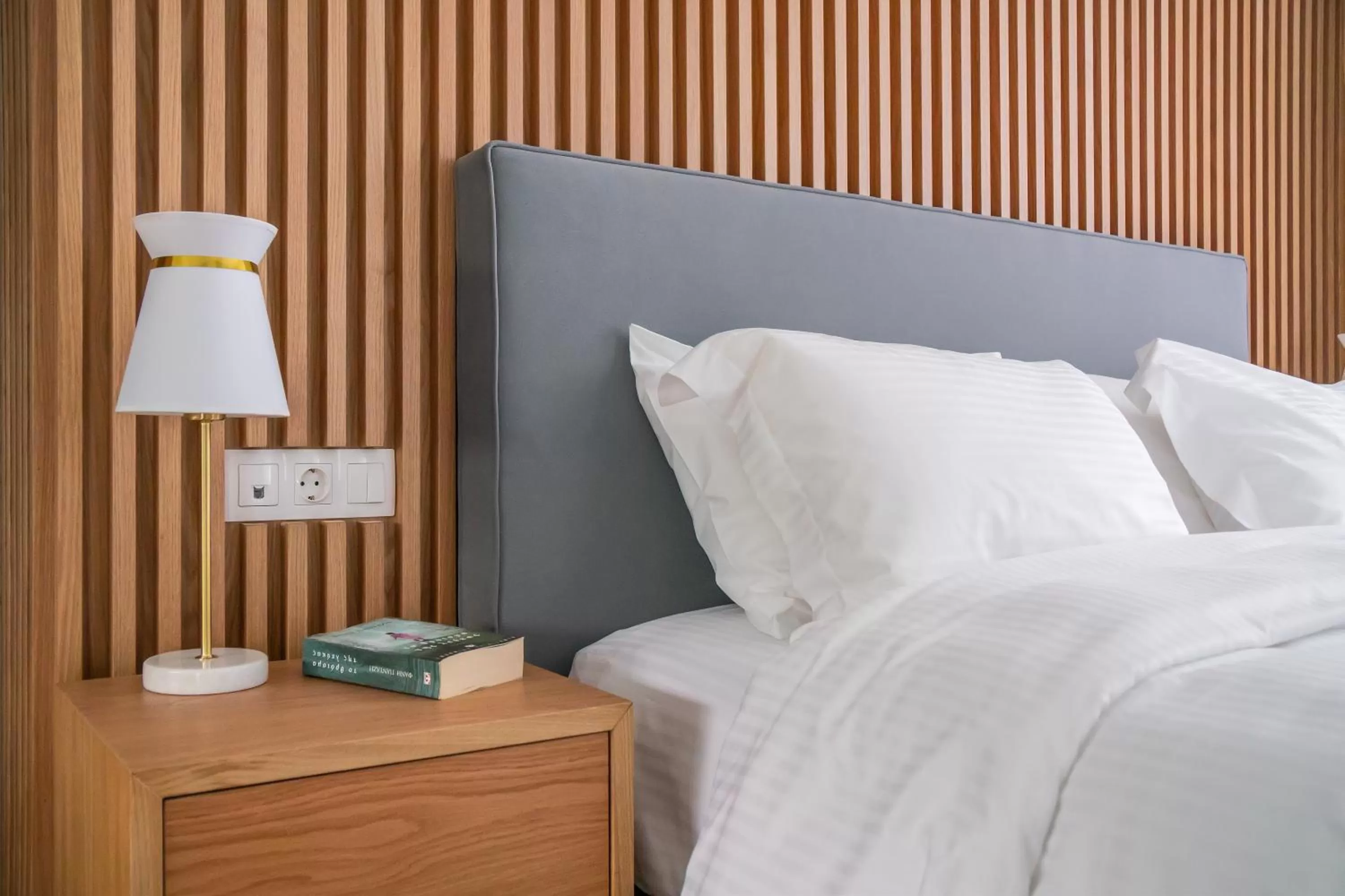 Bed in Glyfada Riviera Hotel