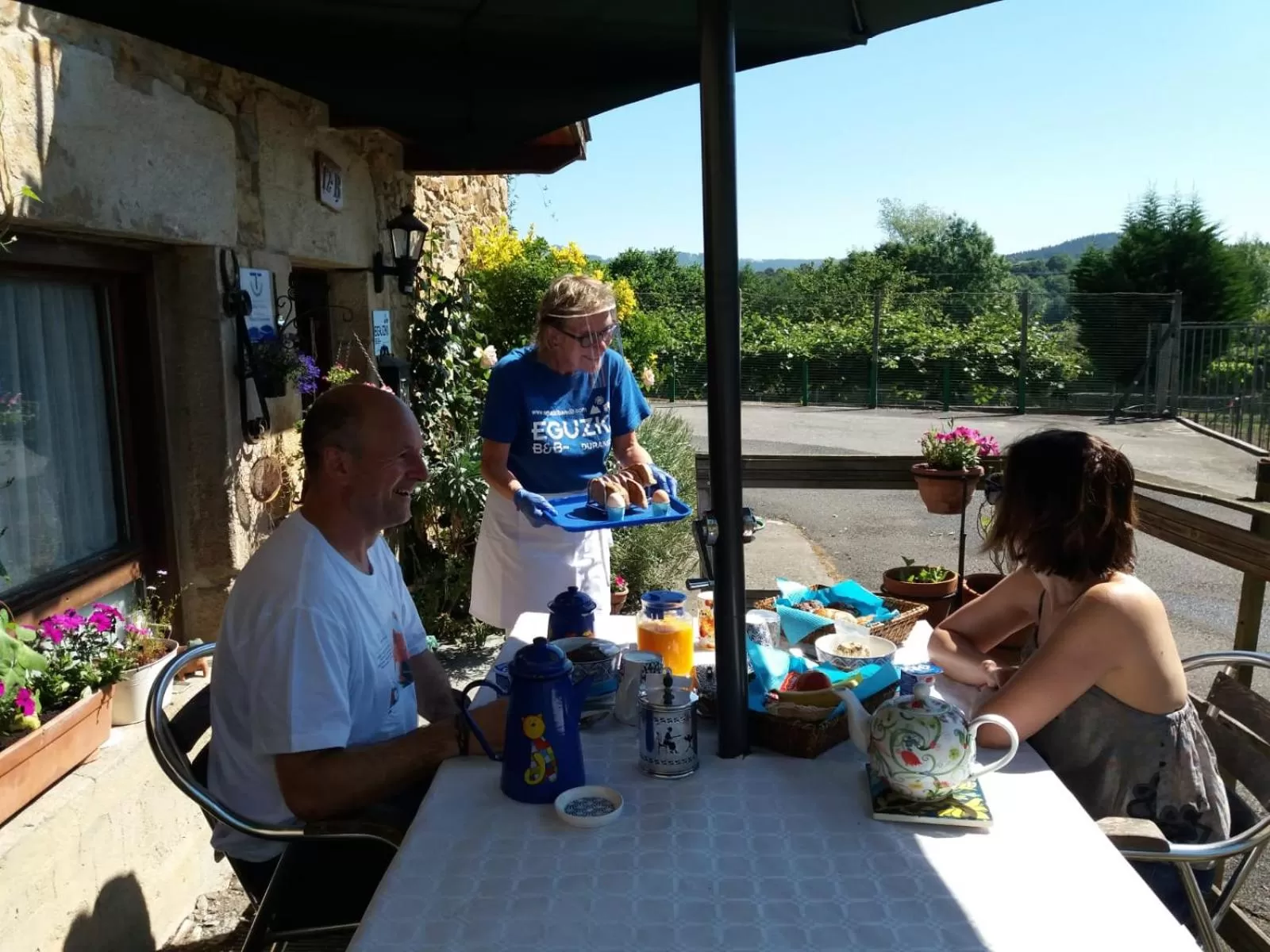 Balcony/Terrace in Eguzki B&B