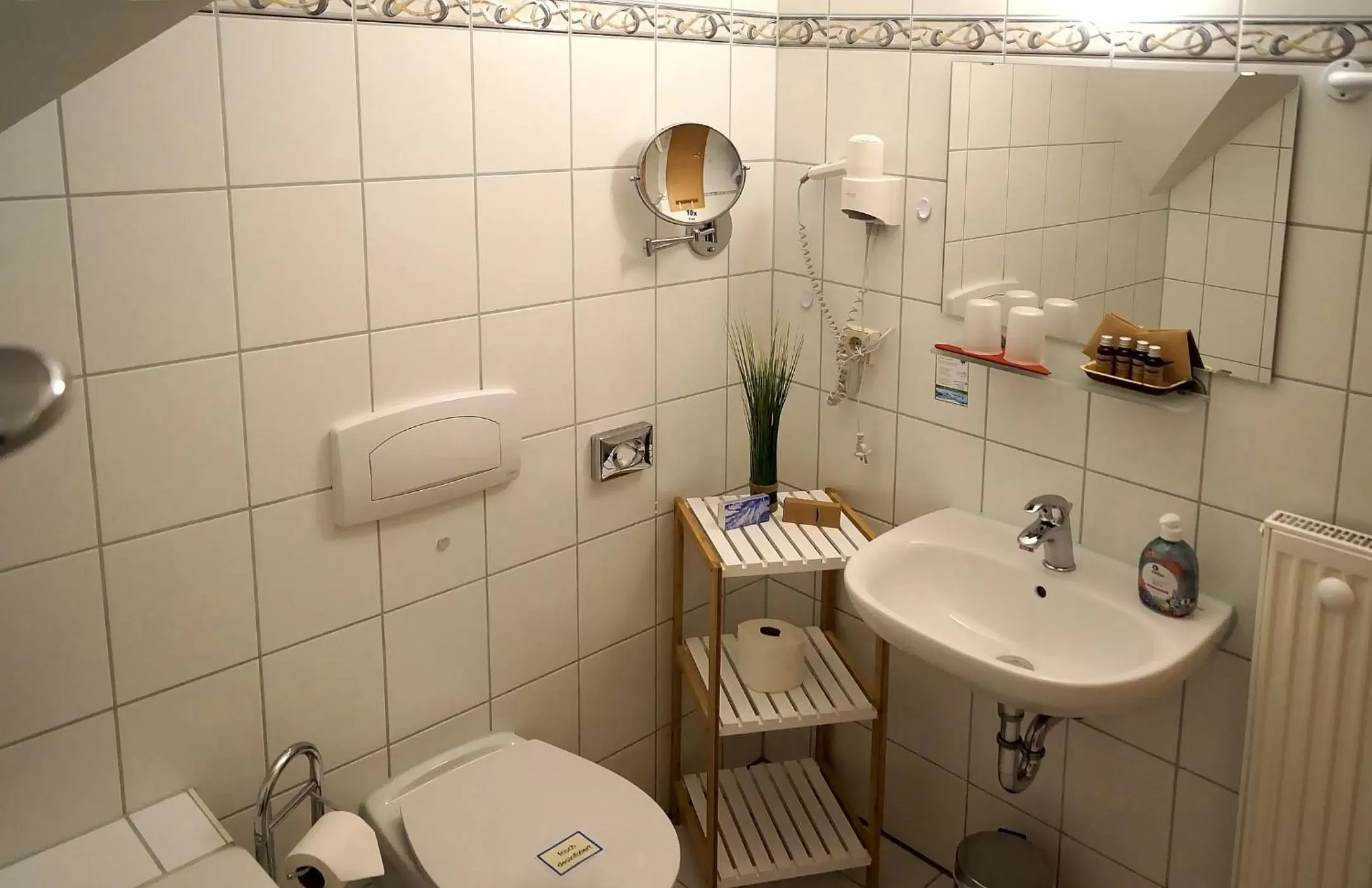 Bathroom in Erzgebirgshotel Misnia Bärenfels